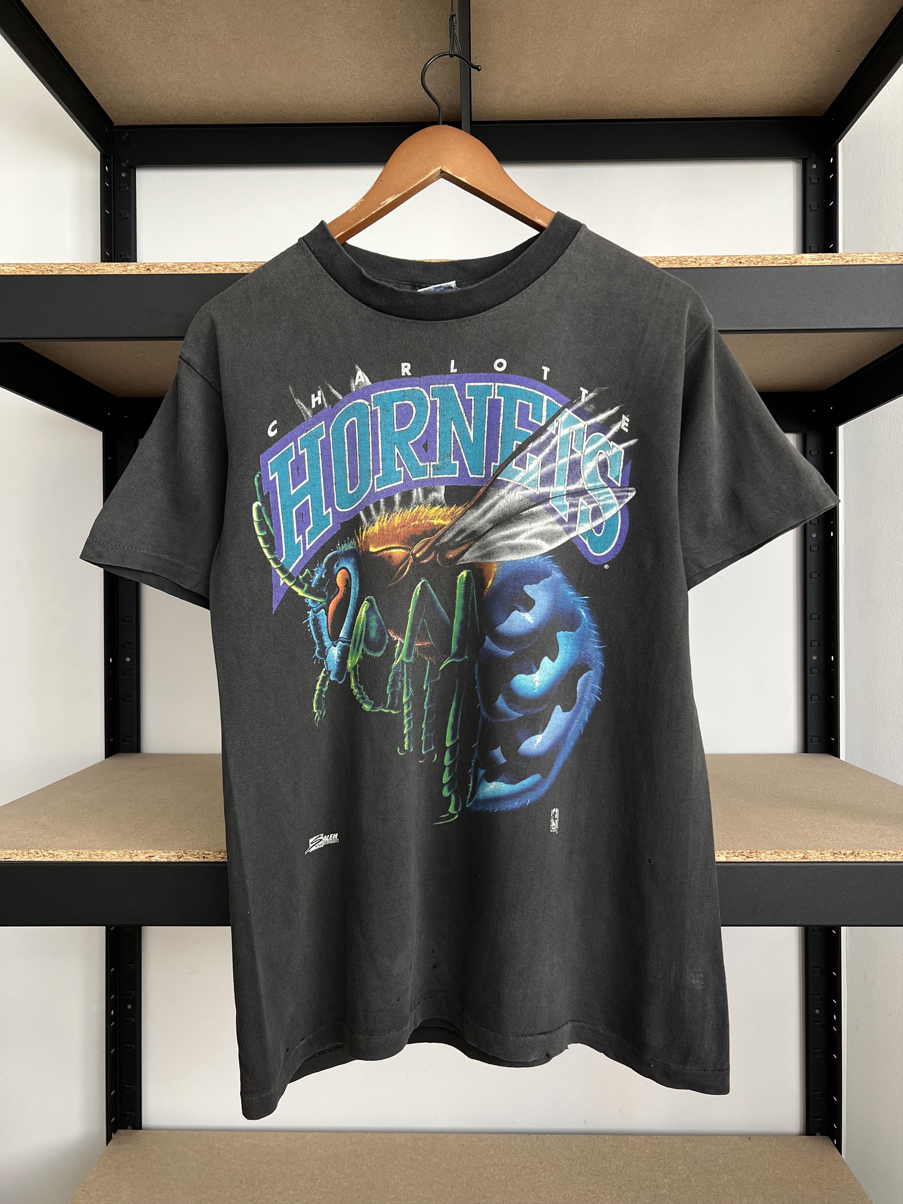 NBA Vintage 90s Charlotte Hornets NBA Salem Sportswear T-shirt Size US S / EU 44-46 / 1 - 3 Thumbnail