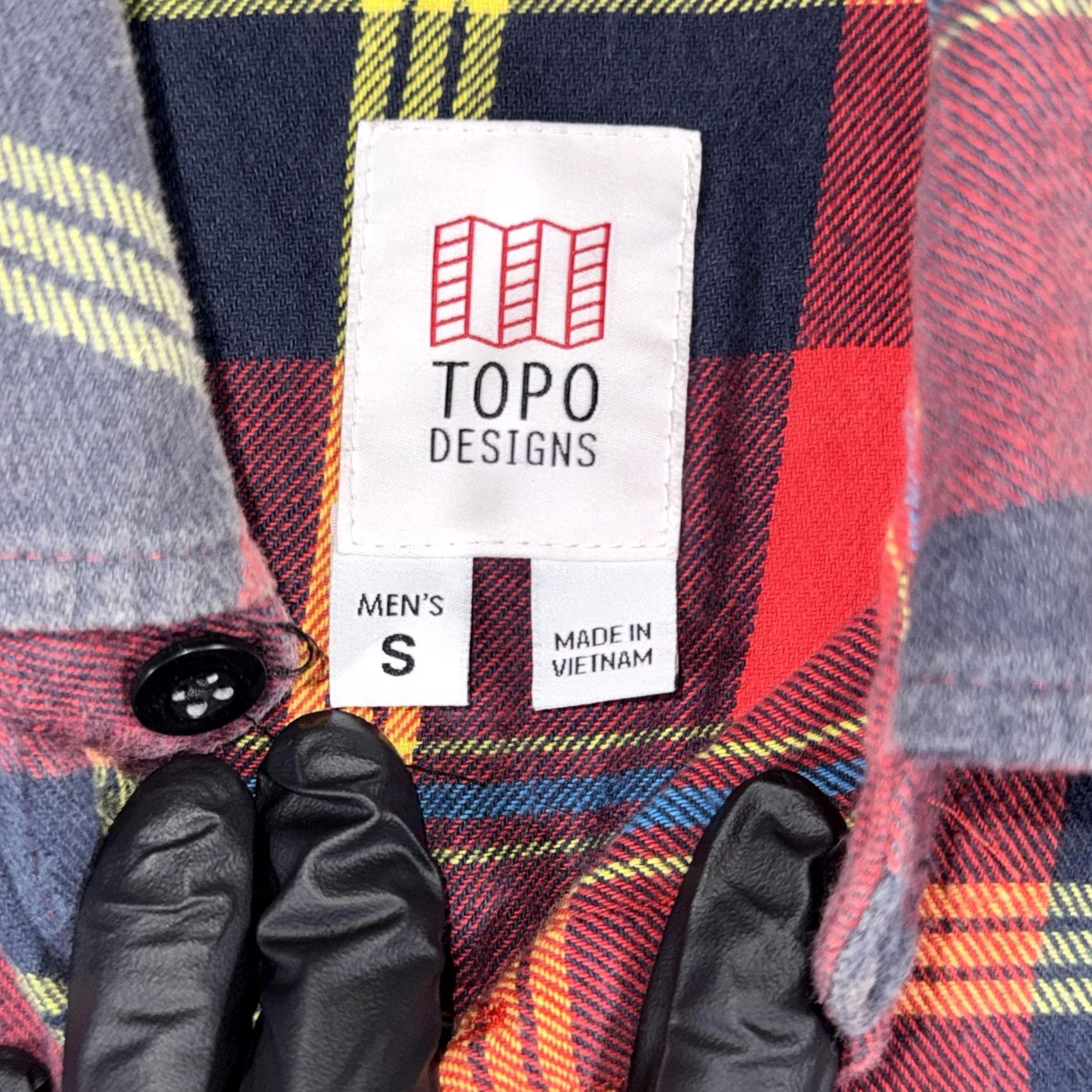 Topo Designs Topo Designs Shirt Mens S Red Plaid Flannel Long Sleeve Button Front Casual Size US S / EU 44-46 / 1 - 3 Thumbnail