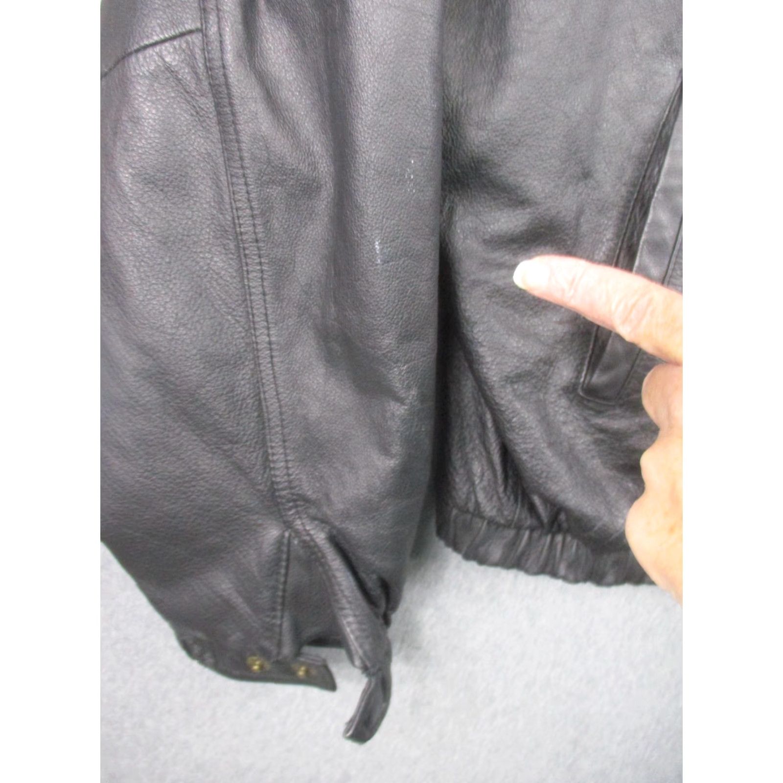 Port Authority Port Authority Leather Jacket Mens 2XL Black Bomber Cleveland Cliffs Logo J-780 Size US XXL / EU 58 / 5 - 7 Thumbnail