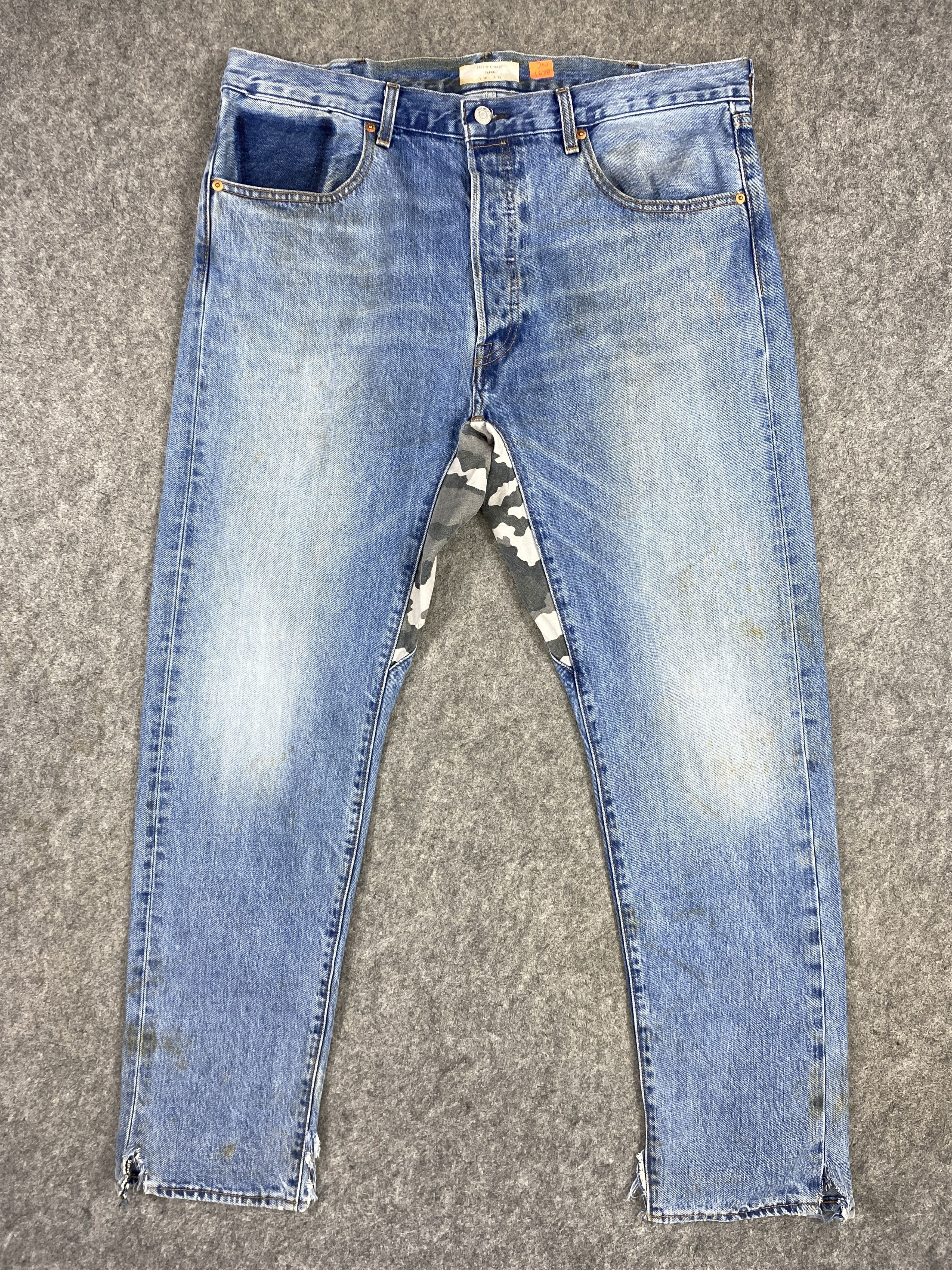 Levi's Distressed Blue Levi's 501 Alter Taper 38x32 Denim -JN1638 Size US 38 / EU 54 - 1 Thumbnail