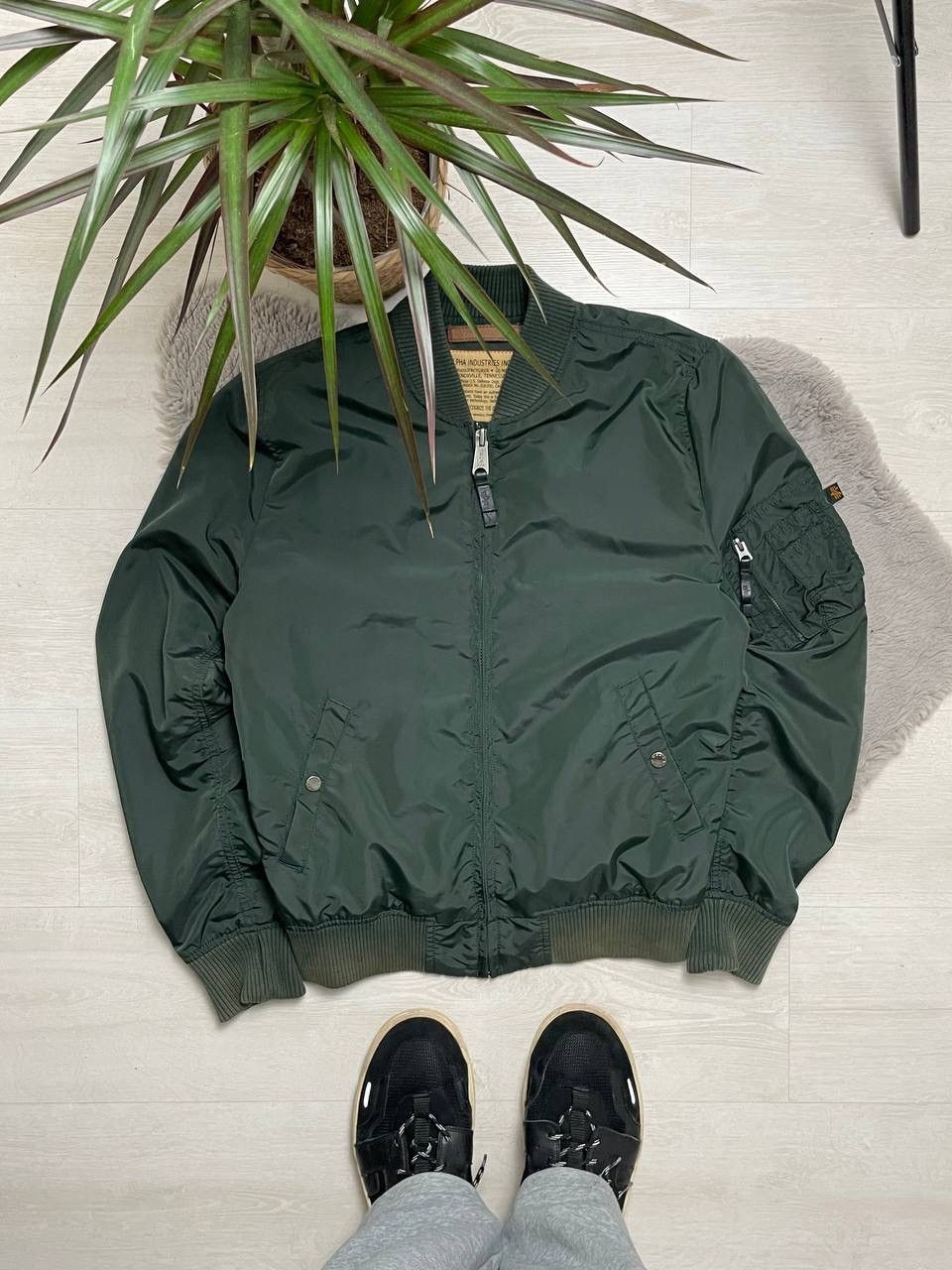 Alpha Industries × Vintage Alpha Industries Bomber Jacket MA1 Oversized Y2k Size US M / EU 48-50 / 2 - 1 Thumbnail