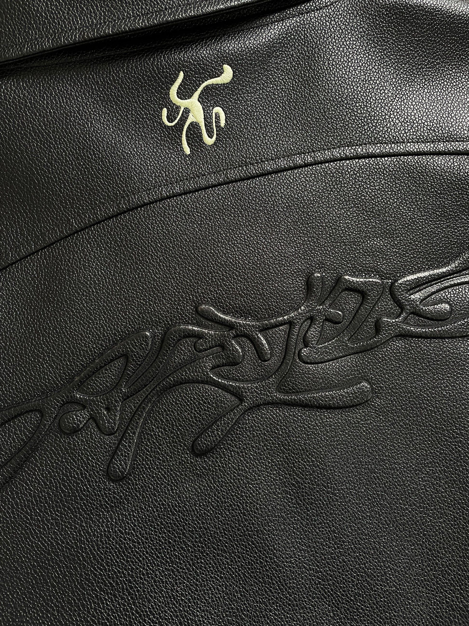 Other ARYES Leather Jacket Size US L / EU 52-54 / 3 - 3 Thumbnail