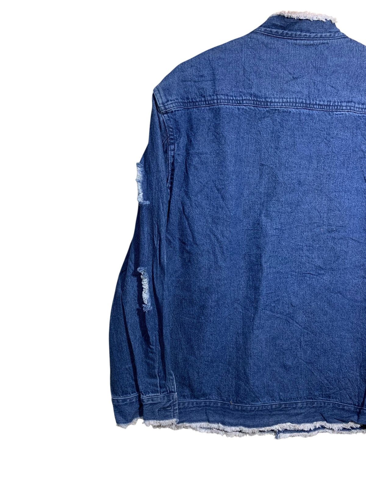 Japanese Brand 🔥TESS DENIM TEARS BLUE JACKETS Size US L / EU 52-54 / 3 - 6 Thumbnail