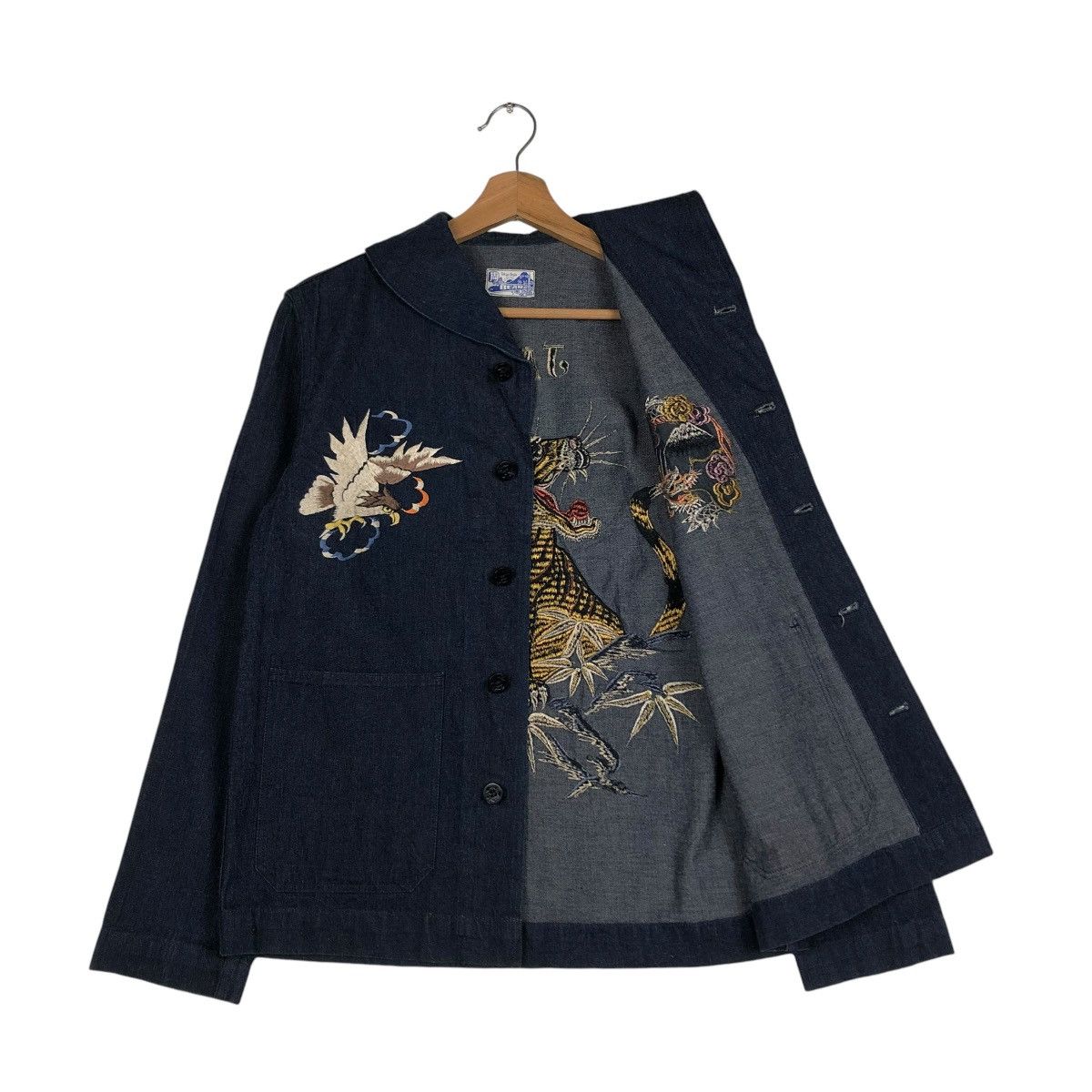 Indigo 🔥VINTAGE TOKYO STYLE BEAMS JAPAN SOUVENIR SUKAJAN DESIGN Size US S / EU 44-46 / 1 - 13 Thumbnail