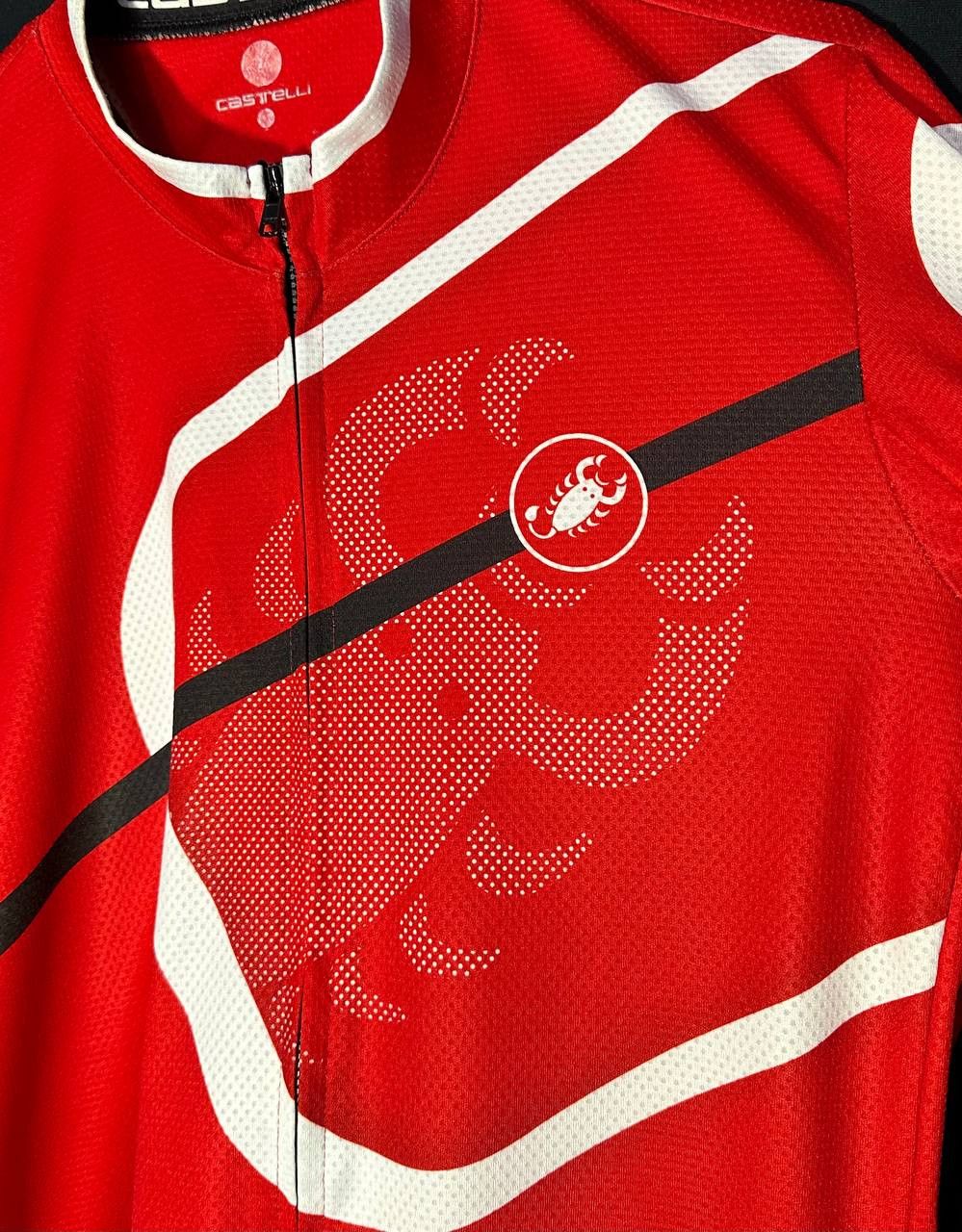Other Castelli Cycling Jersey shirt Short Sleeve Full Zip big Logo Size US M / EU 48-50 / 2 - 3 Thumbnail