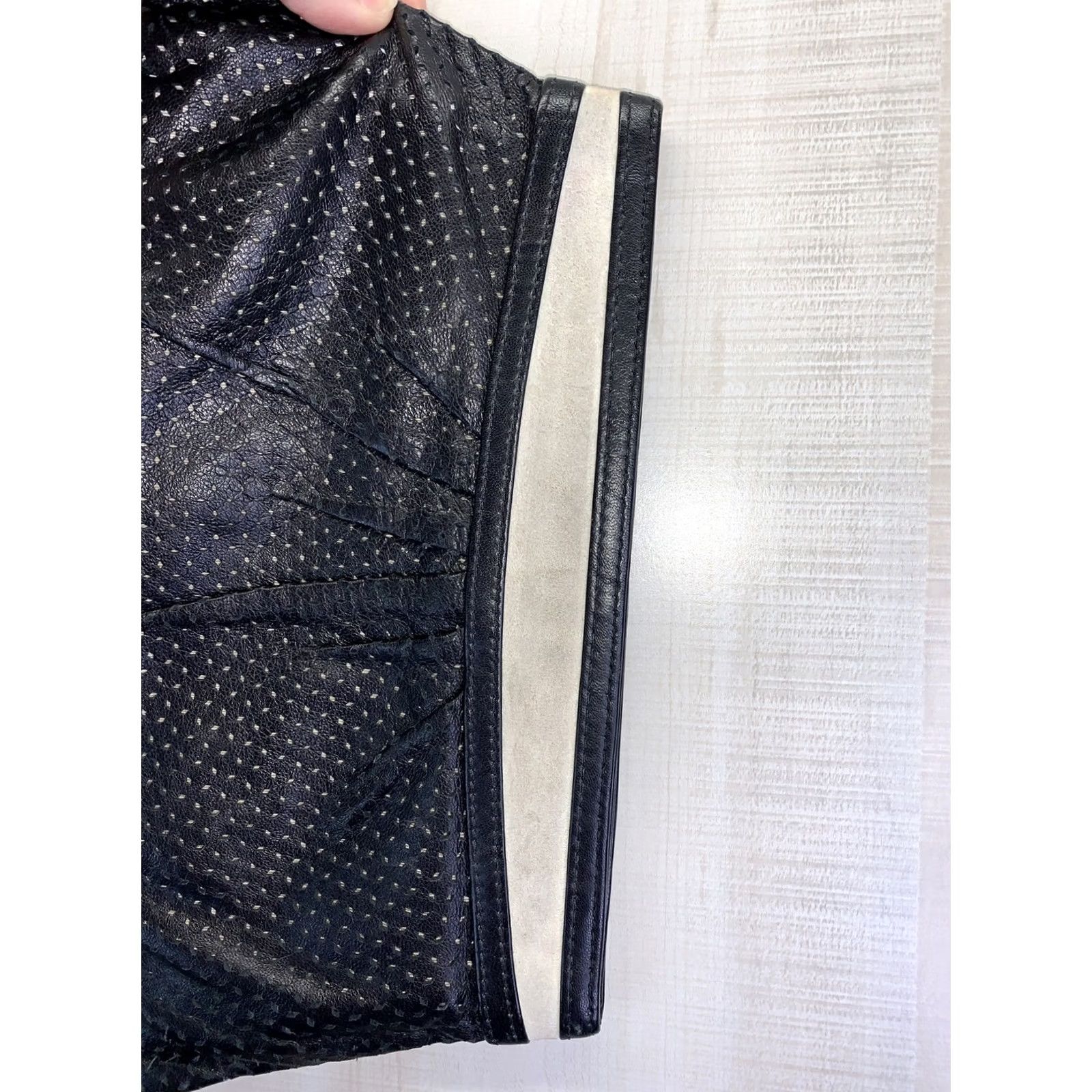 Vintage Lauren Merkin Clutch Bag-4622 Faux Leather/Suede Black Small Women’s Bag, Clutch, Black, Faux Leather Size ONE SIZE - 4 Thumbnail