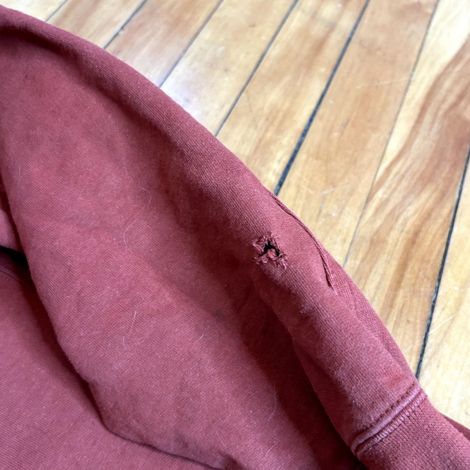 American Giant American Giant Red/Orange Hoodie Stained L Size US L / EU 52-54 / 3 - 5 Thumbnail