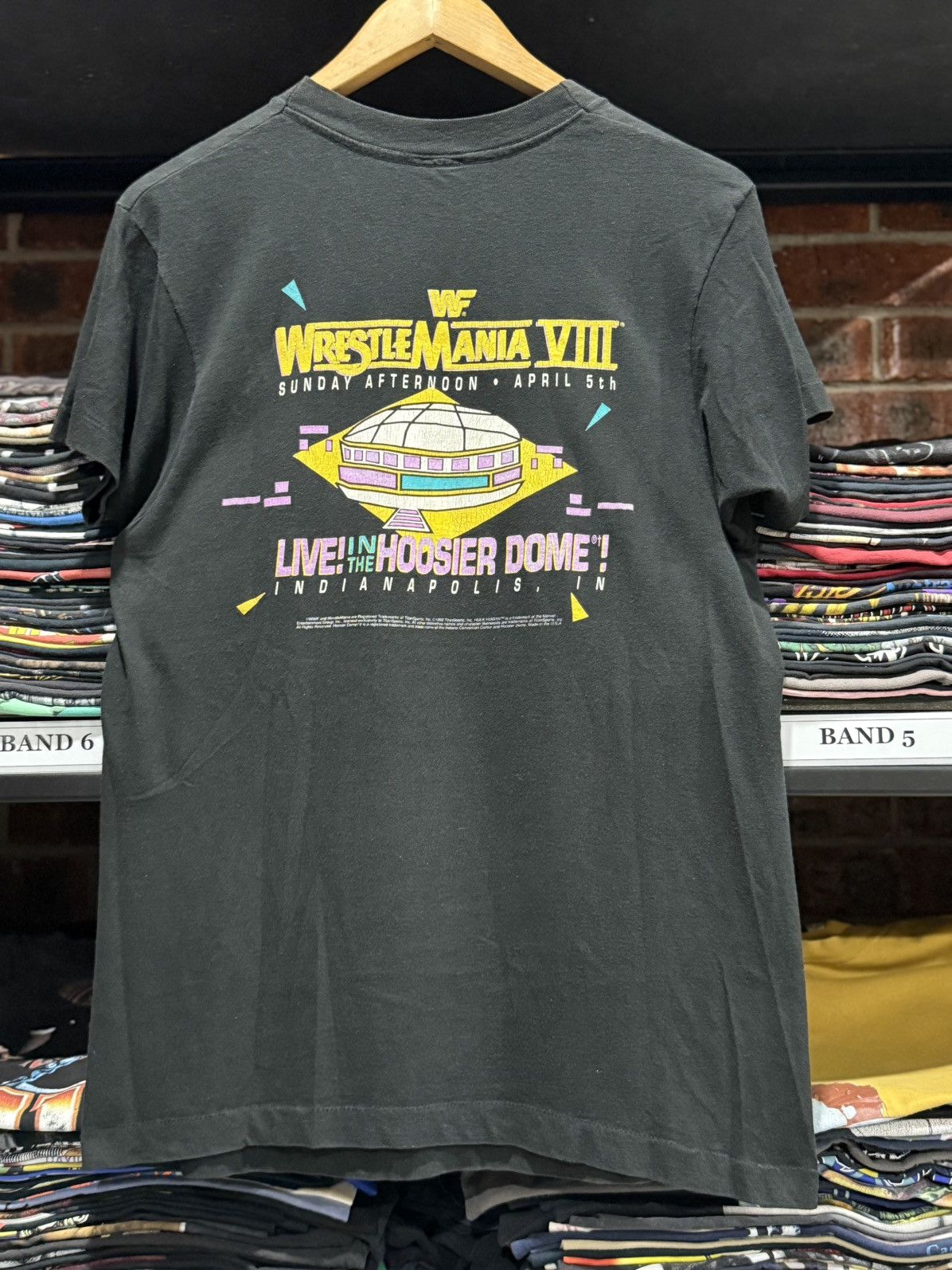 Vintage 90s Wrestle Mania Ric Flair Randy Savage Hulk Hogan Faded Size US XL / EU 56 / 4 - 9 Thumbnail