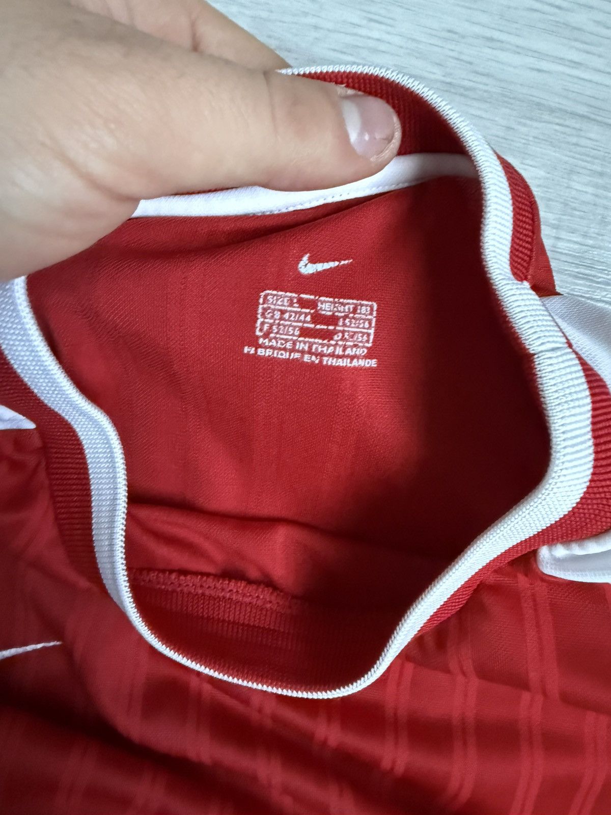Nike × Vintage Vintage Nike Y2K Oversized T-Shirt soccer jersey 90’s Size US L / EU 52-54 / 3 - 4 Thumbnail