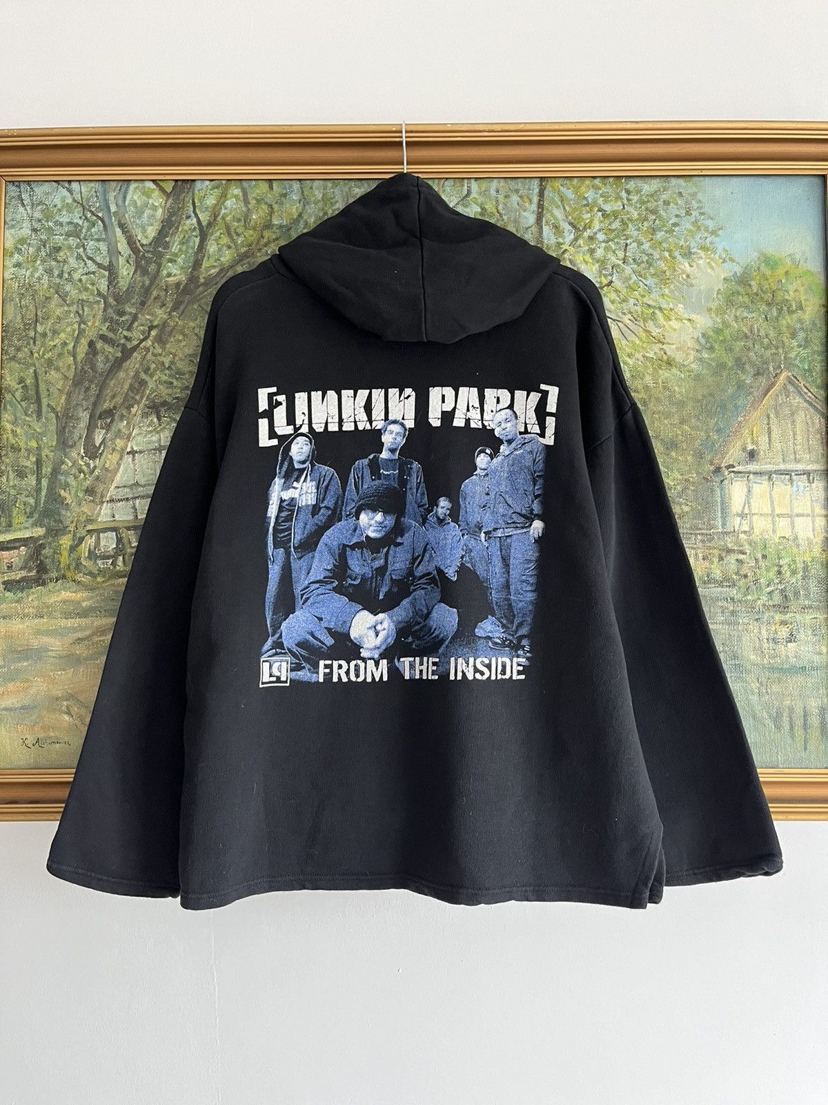 Band Tees × Vintage Vintage Linkin Park Over Print Black Hoodie From The Inside Size US M / EU 48-50 / 2 - 3 Thumbnail