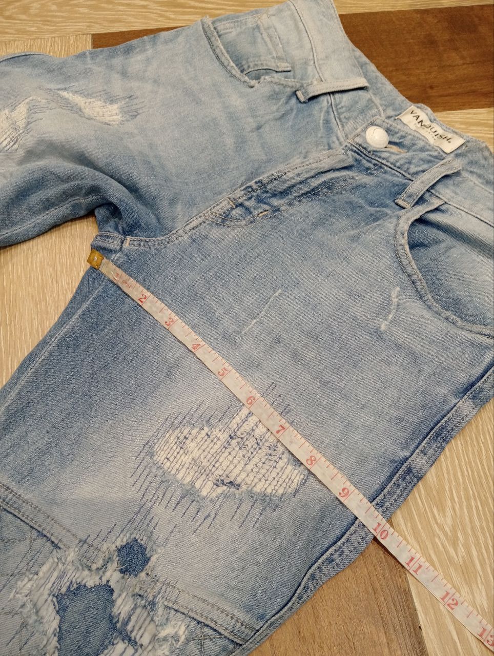Vanquish VANQUISH JAPAN DISTRESSED BIKER JEANS - SIZE 30 Size US 30 / EU 46 - 16 Thumbnail