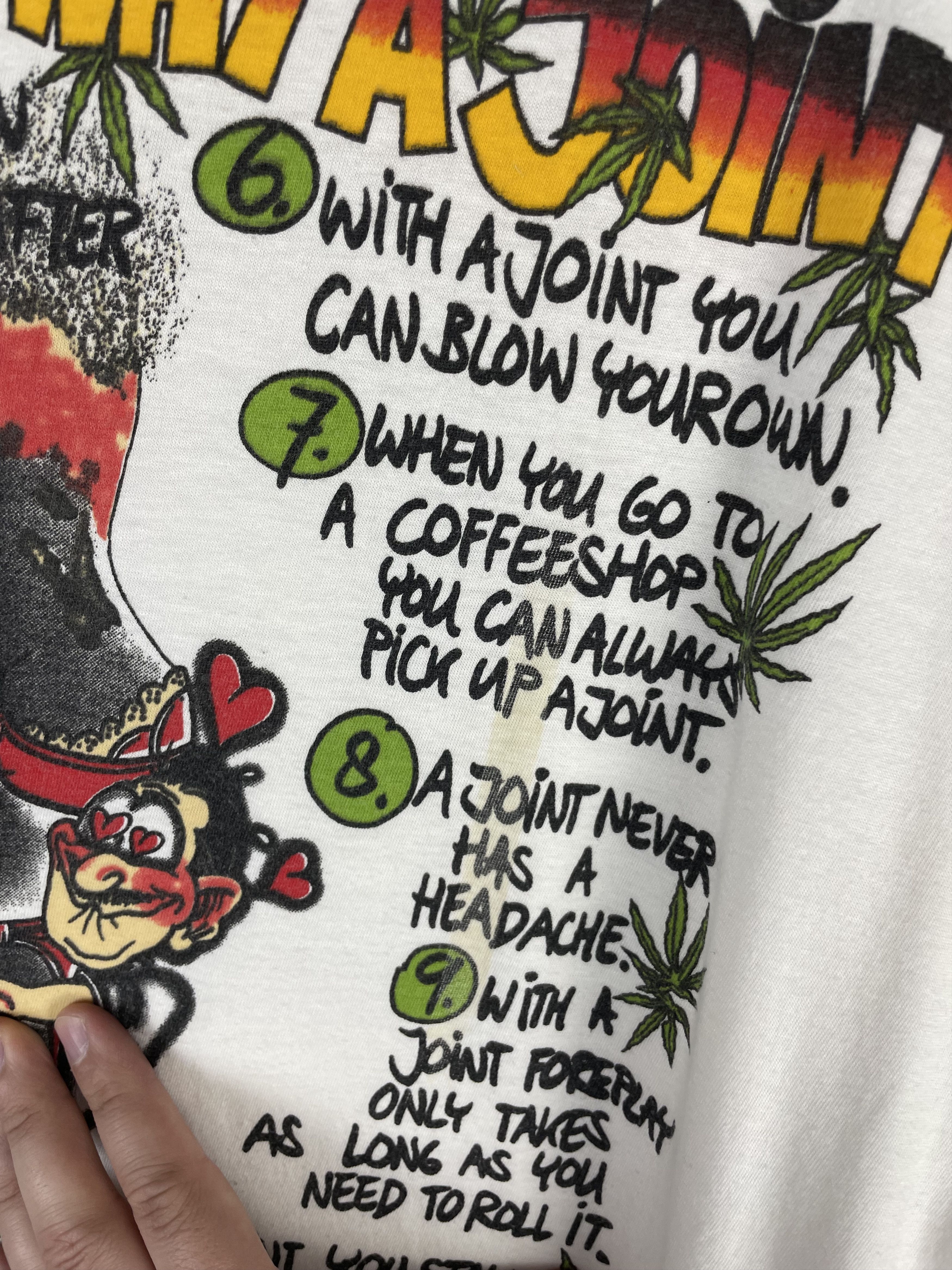 Vintage Vintage 90s Jamaica Rasta Humor Tee Size US XL / EU 56 / 4 - 5 Thumbnail