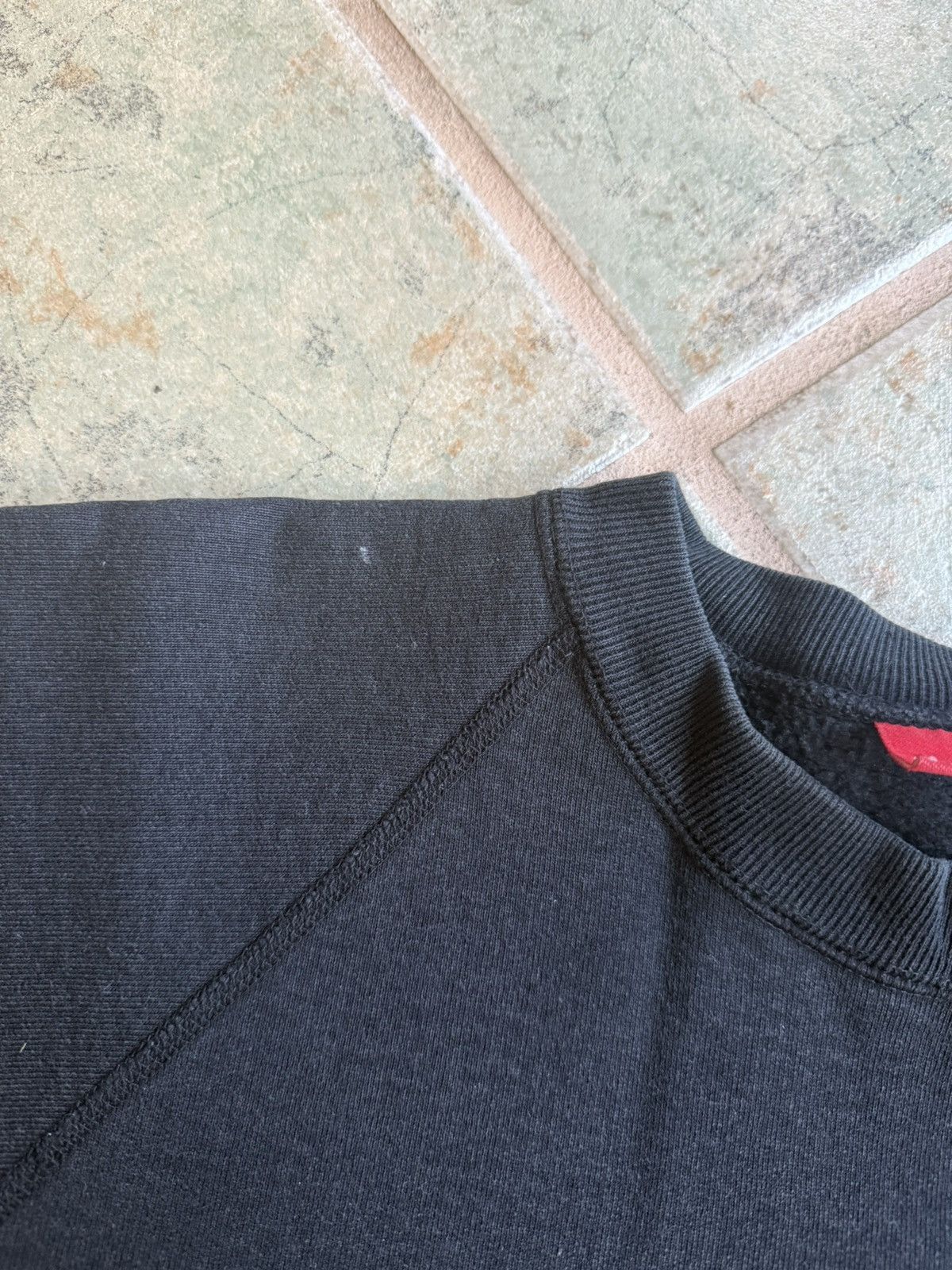 Supreme Supreme Purple on Black Box Logo Crewneck 2005 Size US L / EU 52-54 / 3 - 4 Thumbnail