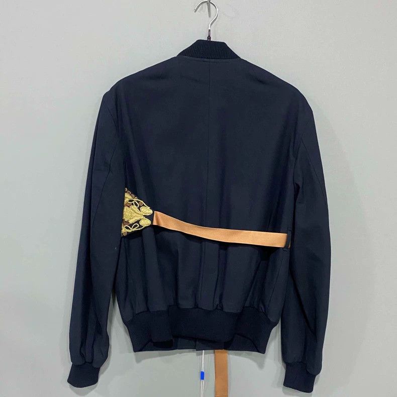 Dries Van Noten dries van notenNavy embroidered zipper jacket 2503-Nextarro Size US S / EU 44-46 / 1 - 3 Thumbnail