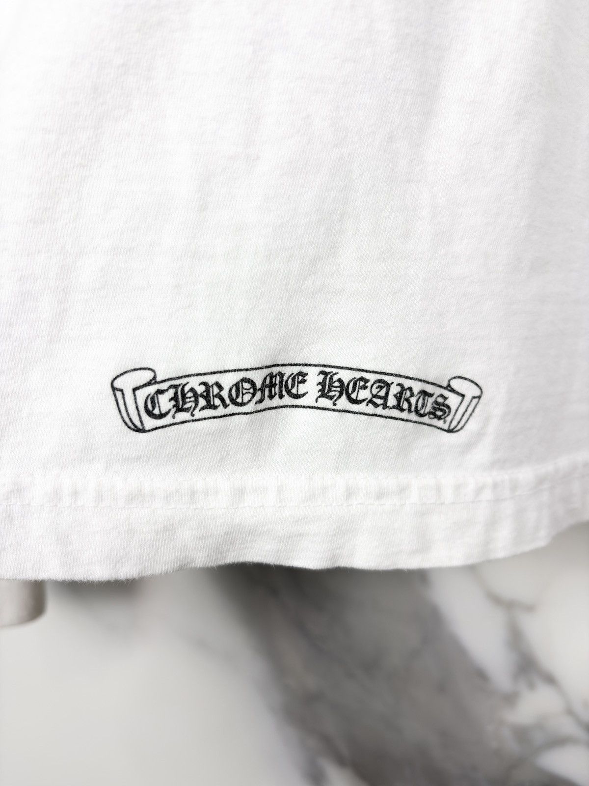 Chrome Hearts Chrome Hearts Cemetery Cross Logo Longsleeve Tshirt White Size US M / EU 48-50 / 2 - 6 Thumbnail