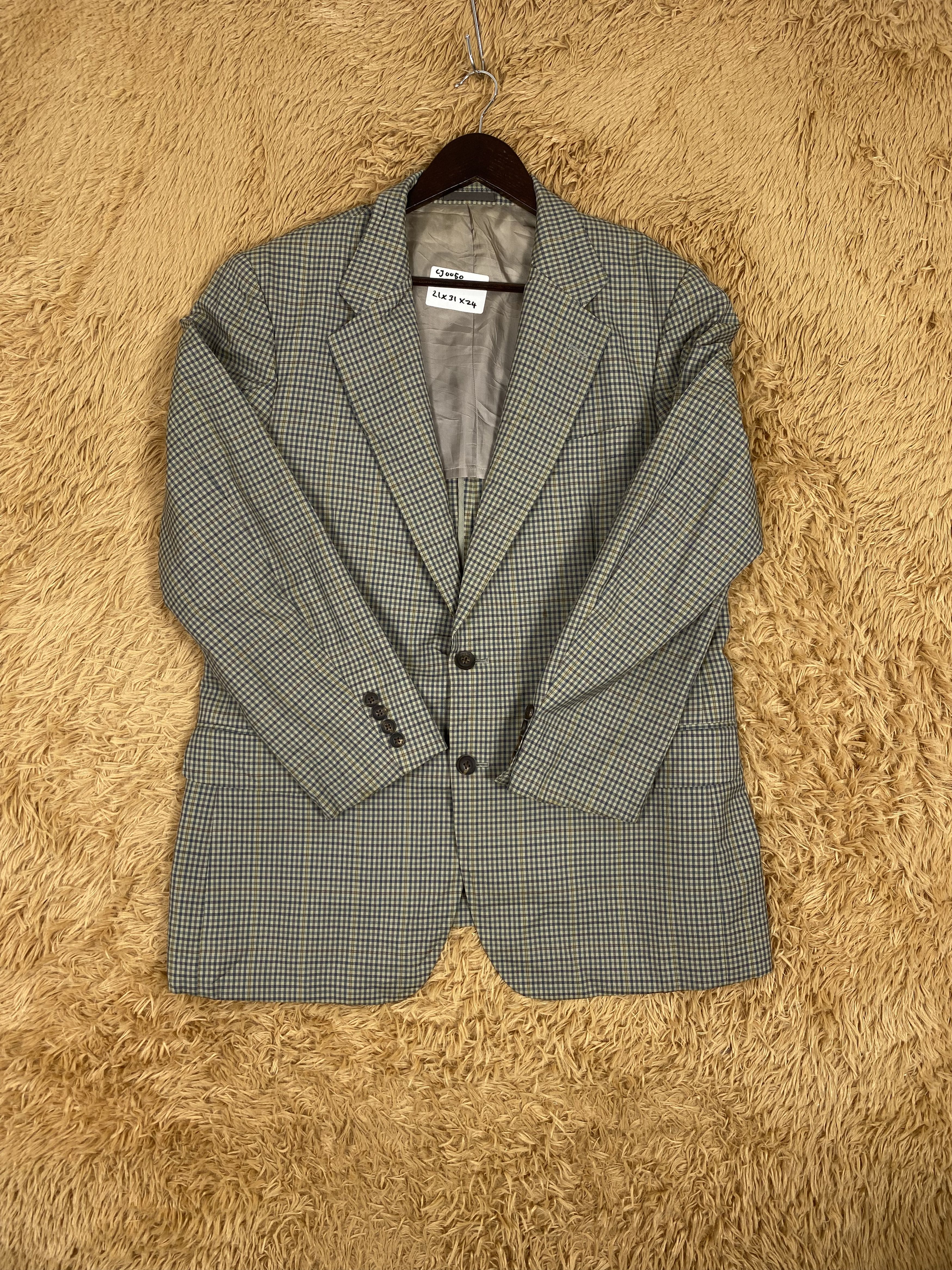 Burberry × Vintage Vintage Burberry Checkered Blazers Size 36R - 4 Thumbnail