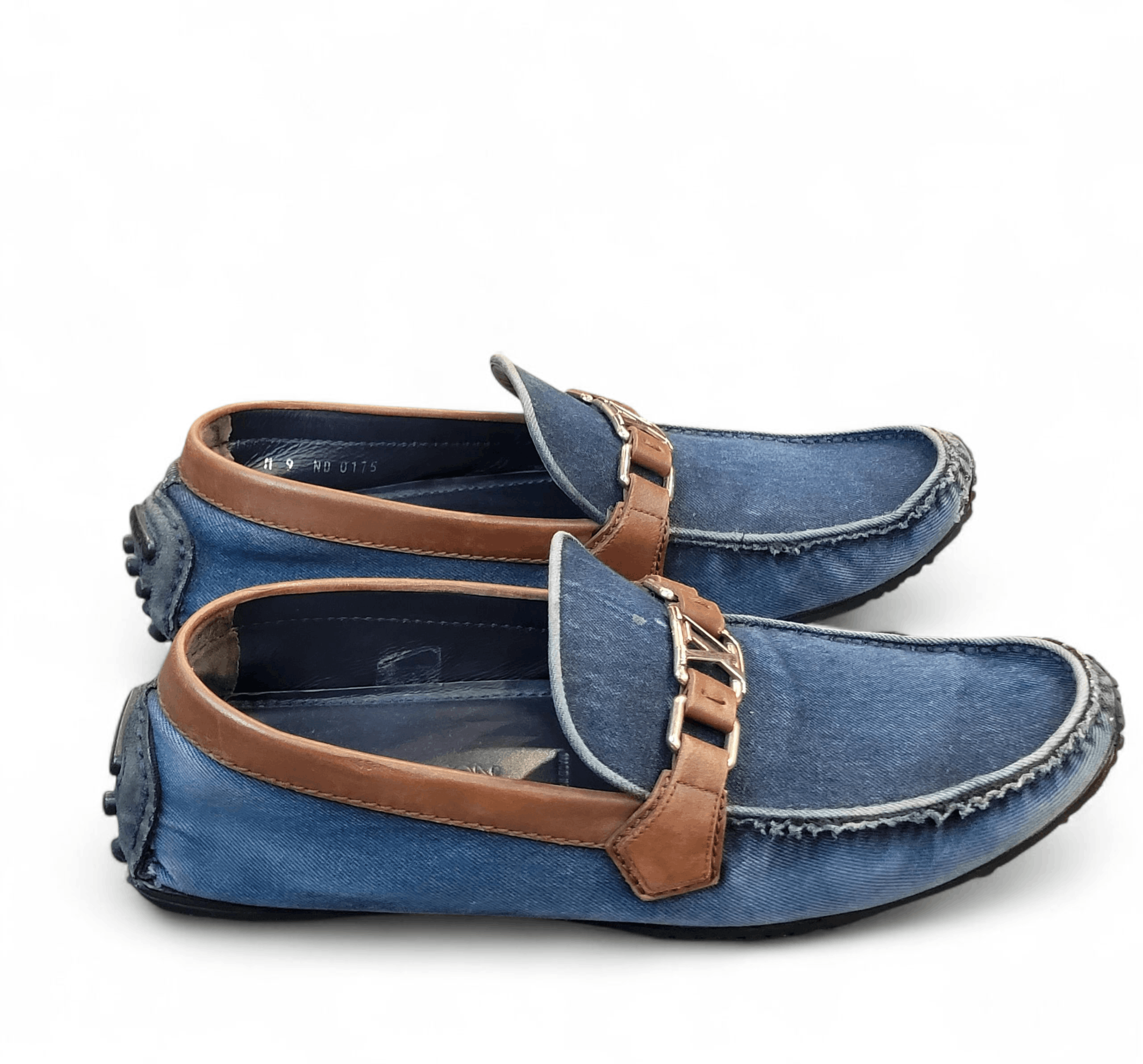 Louis Vuitton Louis Vuitton Hockenheim Denim Moccasin Loafer Size US 9 / EU 42 - 6 Thumbnail