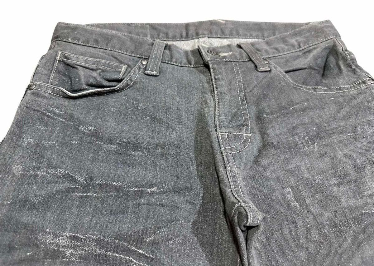 If Six Was Nine × Le Grande Bleu (L.G.B.) × Tornado Mart 🔥Y2K Archived Tornado Mart Denim Charcoal Mud Wash Glitter Size US 30 / EU 46 - 3 Thumbnail