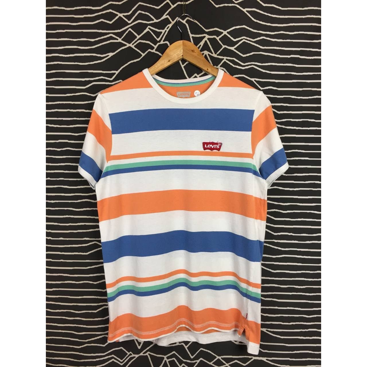 Levi's Levi's Embroidered Logo Multicolor Striped Tee Size US M / EU 48-50 / 2 - 1 Thumbnail