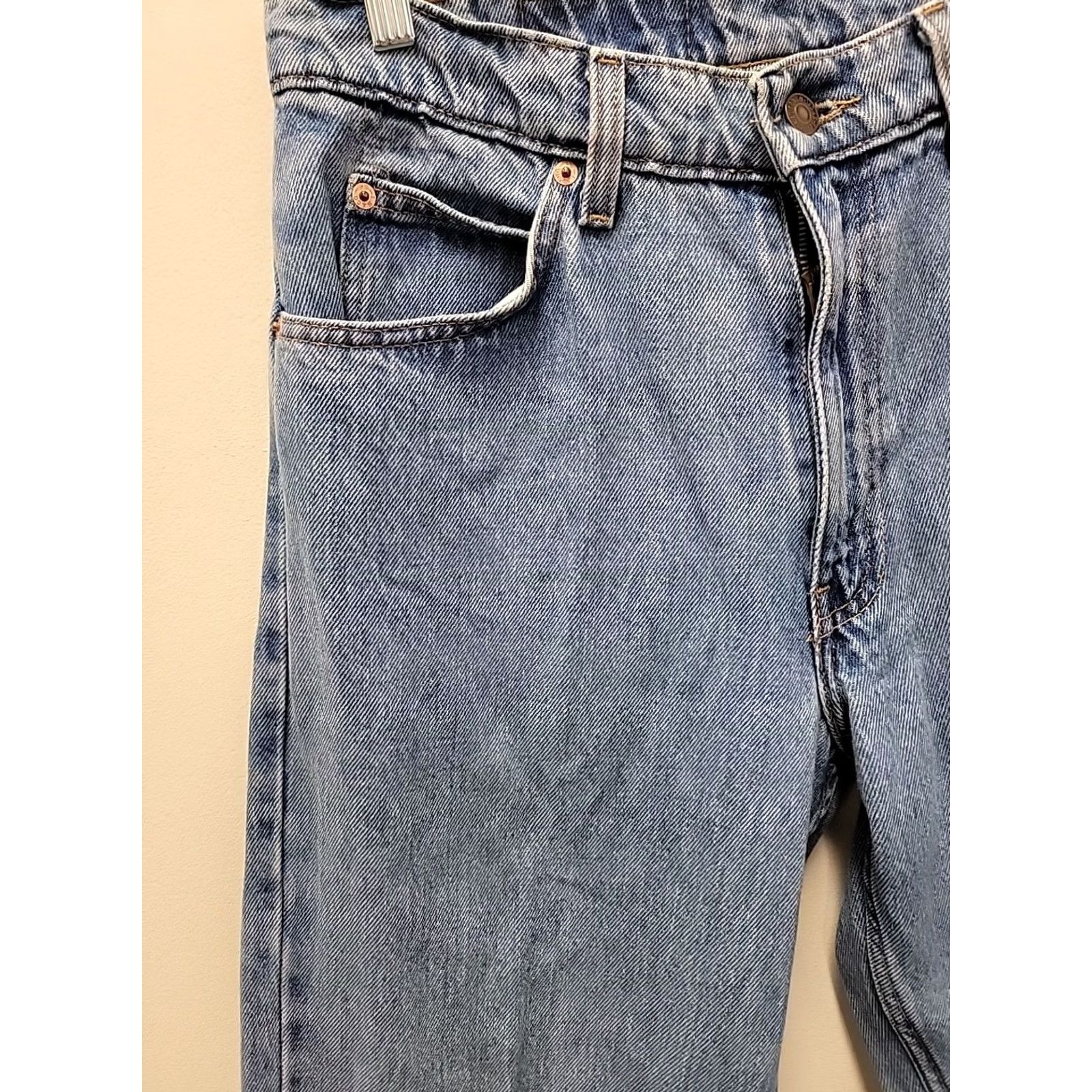 Levi's VINTAGE Levi's Orange Tab Tapered Jeans Men 30x29 Blue Denim 5-Pocket Levi's 500 Series Size US 30 / EU 46 - 4 Thumbnail