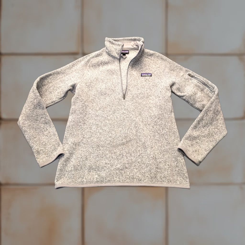 Patagonia Womens Patagonia Better Sweater Jacket Regular Size M Gray 1/4 Zip Pockets Lightweight Casual Travel Workwear Classic Nature Outdoor Lizard Badge Logo Size M / US 6-8 / IT 42-44 - 1 Thumbnail