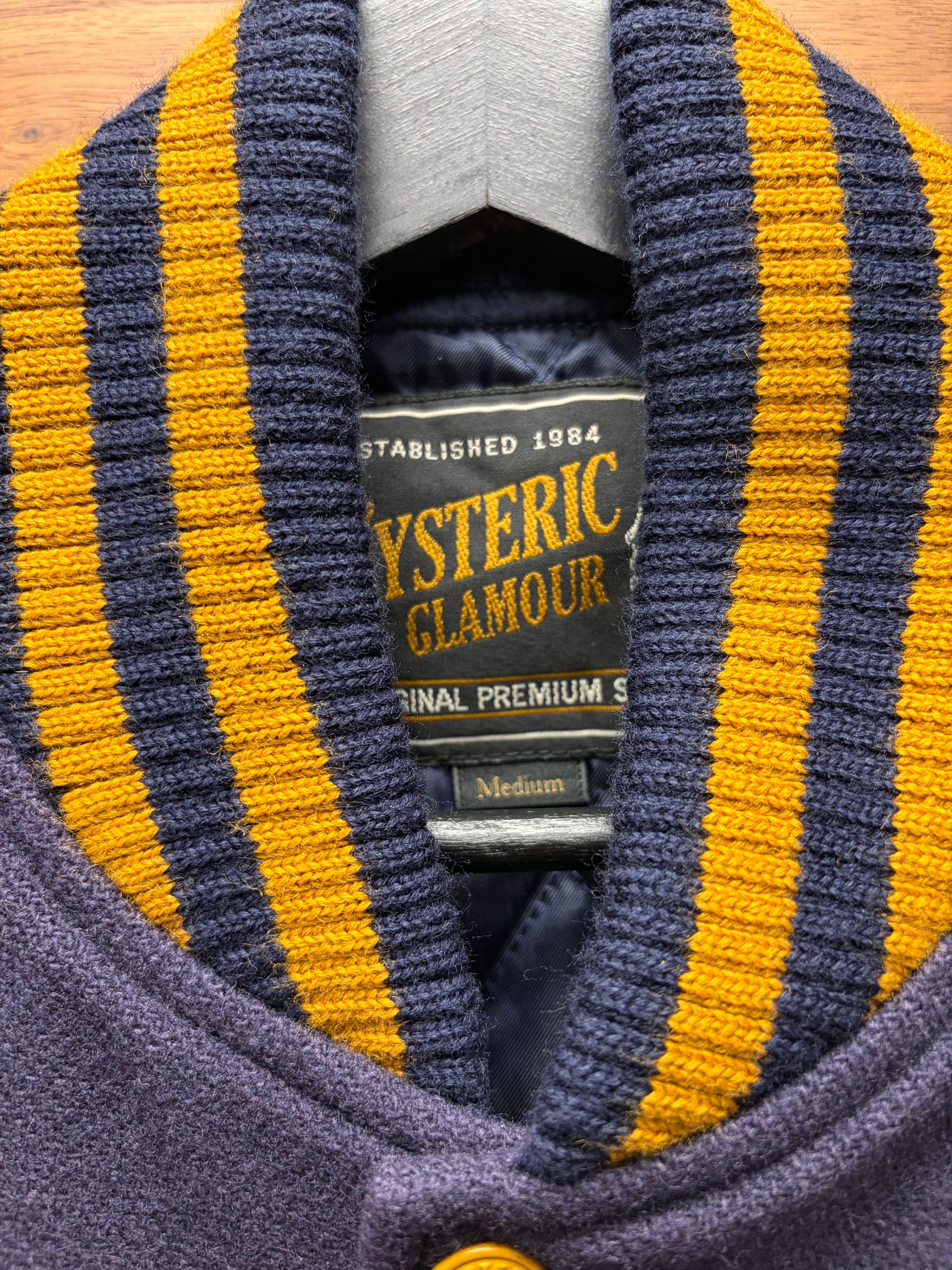 Hysteric Glamour Hysteric Glamour ‘Detroit Rock’ Chenille Patch Wool Varsity Jacket Size US M / EU 48-50 / 2 - 3 Thumbnail