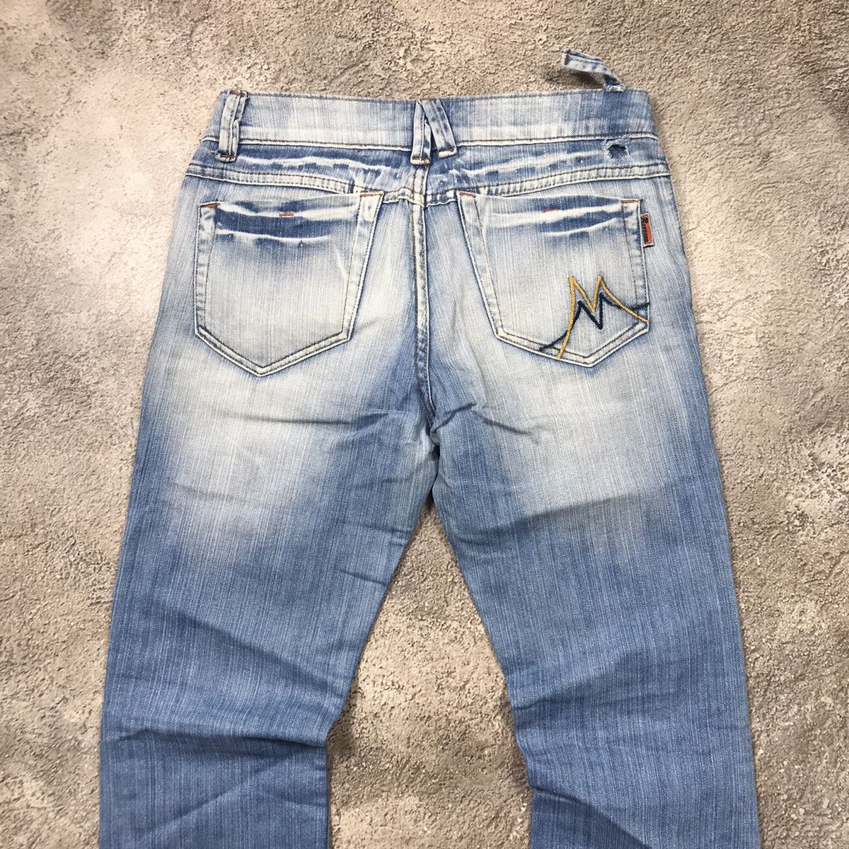 Vintage Vintage Y2K Baggy Flared Distressed Jeans Skate Grunge 27 Size 27" / US 4 / IT 40 - 4 Thumbnail