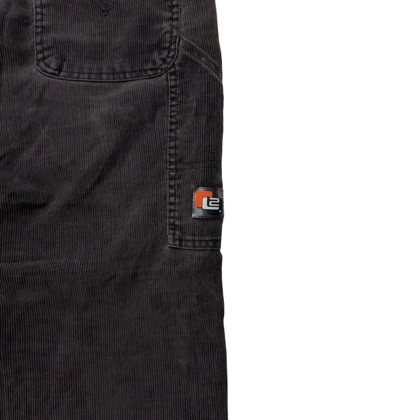 Levi's VTG 90's Levi's L2 Gray Corduroy Baggy Wide Leg Pants 28x26 Size US 28 / EU 44 - 6 Thumbnail