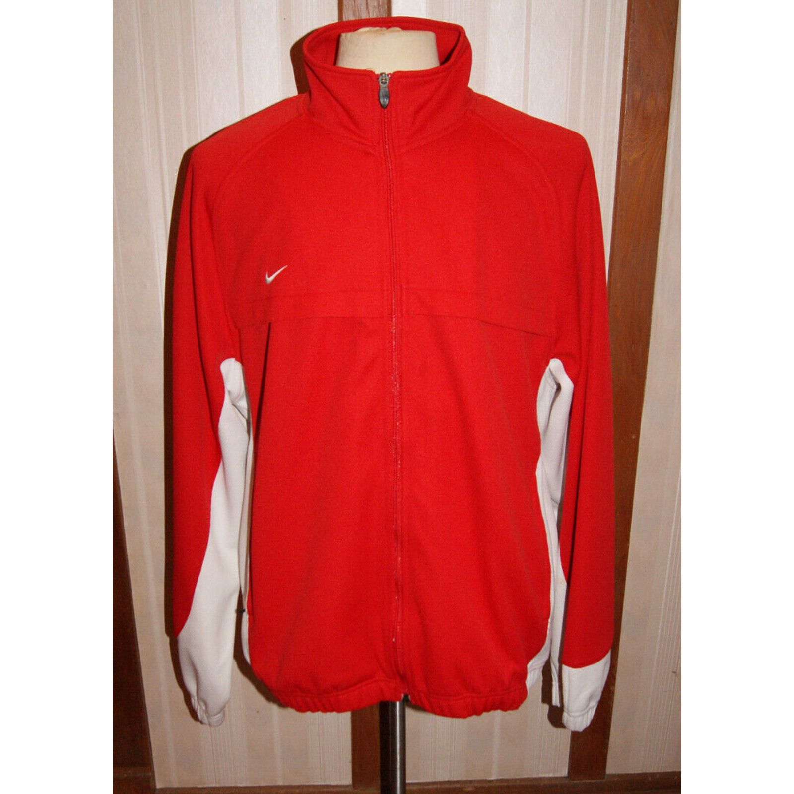 Nike VTG 90s Y2K Nike Team Full Zip Jacket Swoosh Warm Up Men 2XL Size US XXL / EU 58 / 5 - 1 Thumbnail