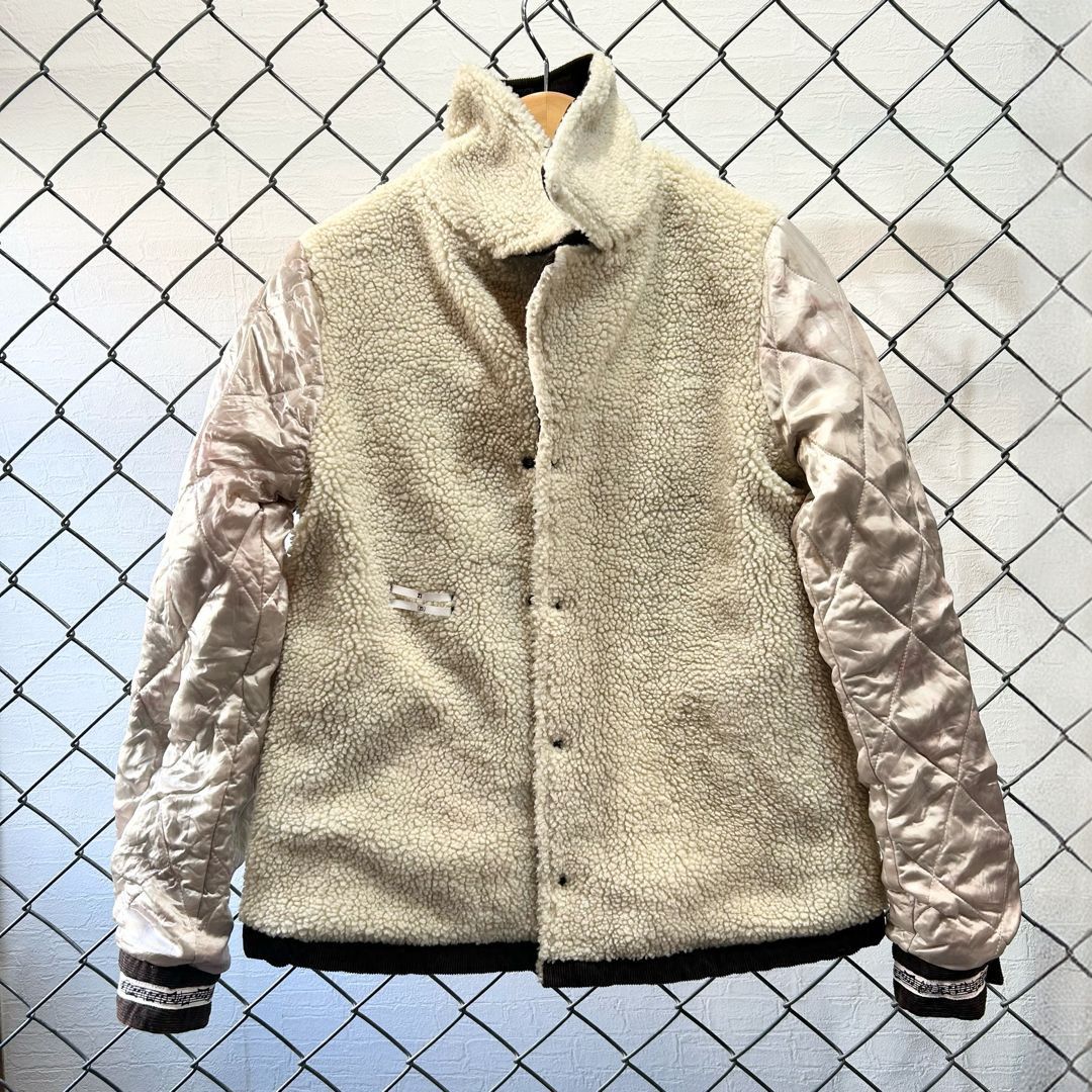 Number (N)ine AW07 "Love God Murder" Fleece Corduroy Lunch Jacket Size US XS / EU 42 / 0 - 11 Thumbnail