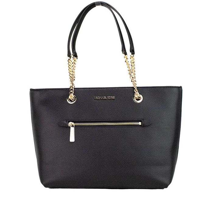 Michael Kors Michael Kors Jet Set Leather Front Zip Chain Tote Purse