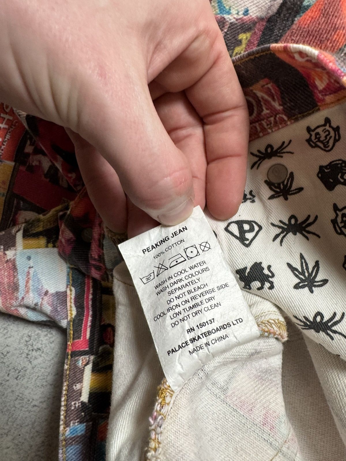 Palace Palace all over print denim pecking trousers streetwear Rare Size US 32 / EU 48 - 10 Thumbnail