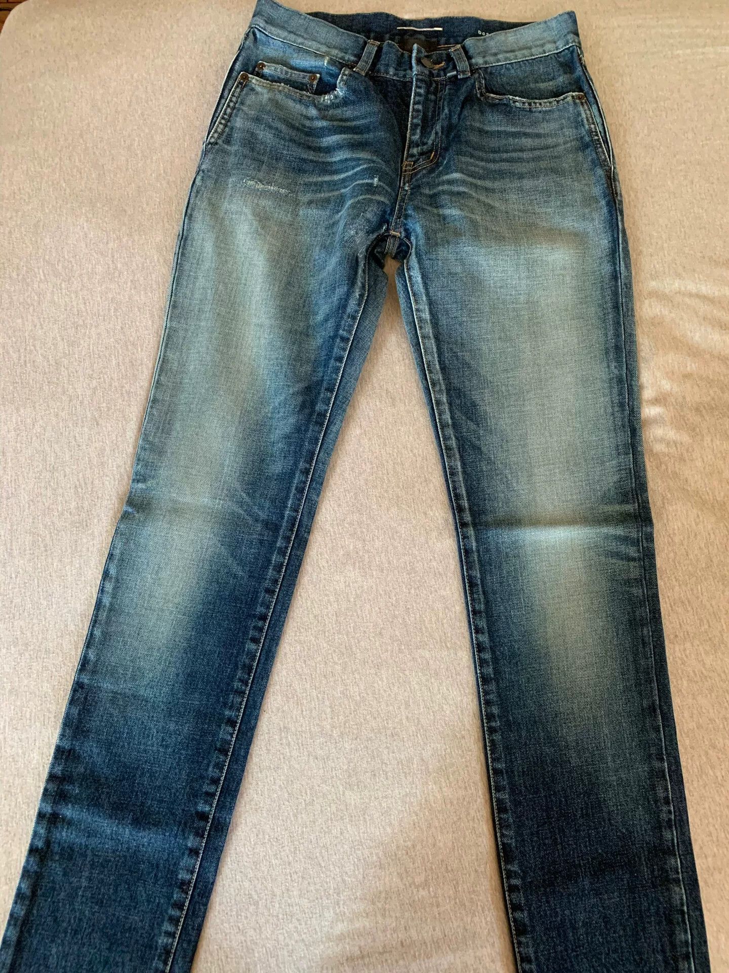 Saint Laurent Paris Saint Laurent Distressed Wash Denim Pants Size US 29 - 1 Thumbnail