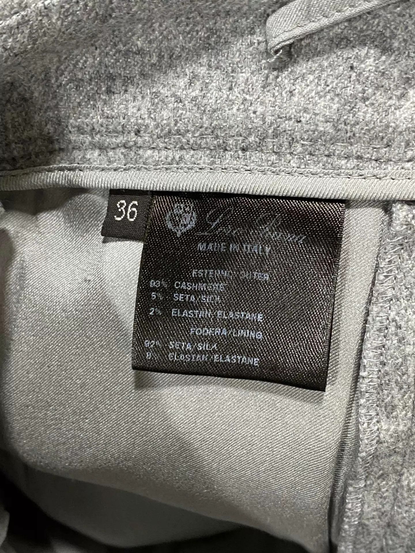 Loro Piana LP Grey Cashmere Trousers Size 36 99 New Size 25" / US 0 / IT 36 - 4 Thumbnail