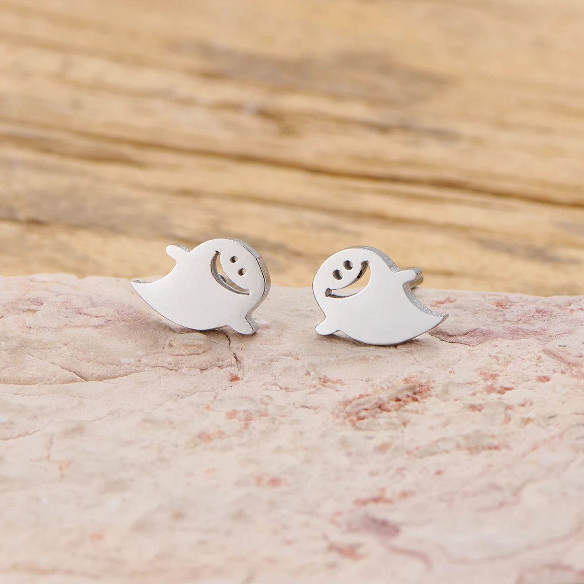 Jewelry Cute Ghost Earrings Charm Earring Gift Size ONE SIZE - 2 Thumbnail