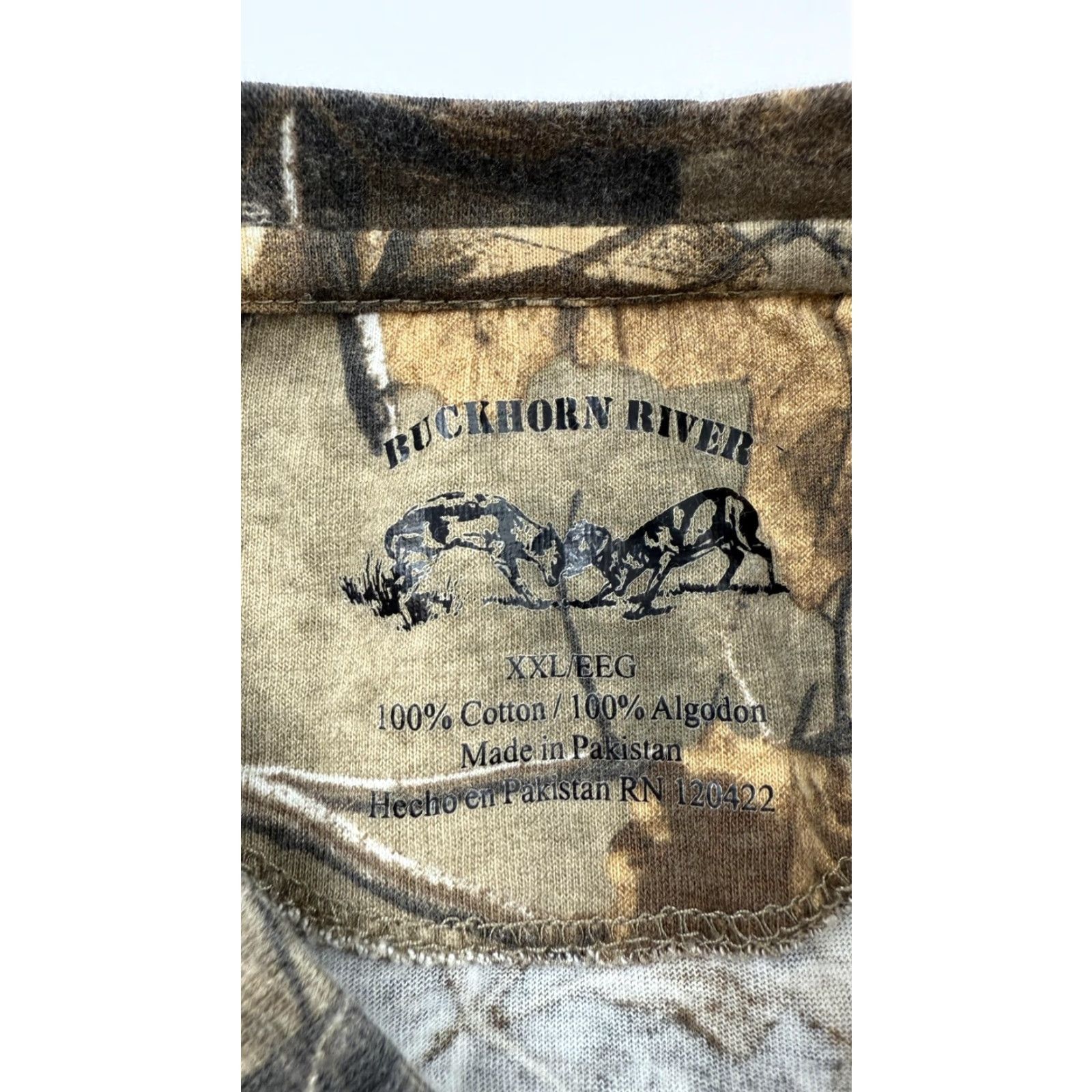 Realtree VINTAGE Realtree Shirt Buckhorn River 1986 Camouflage Camo Hunting Outdoors Tee Mens 2XL Brown Crew Neck Short Sleeve Size US XXL / EU 58 / 5 - 3 Thumbnail