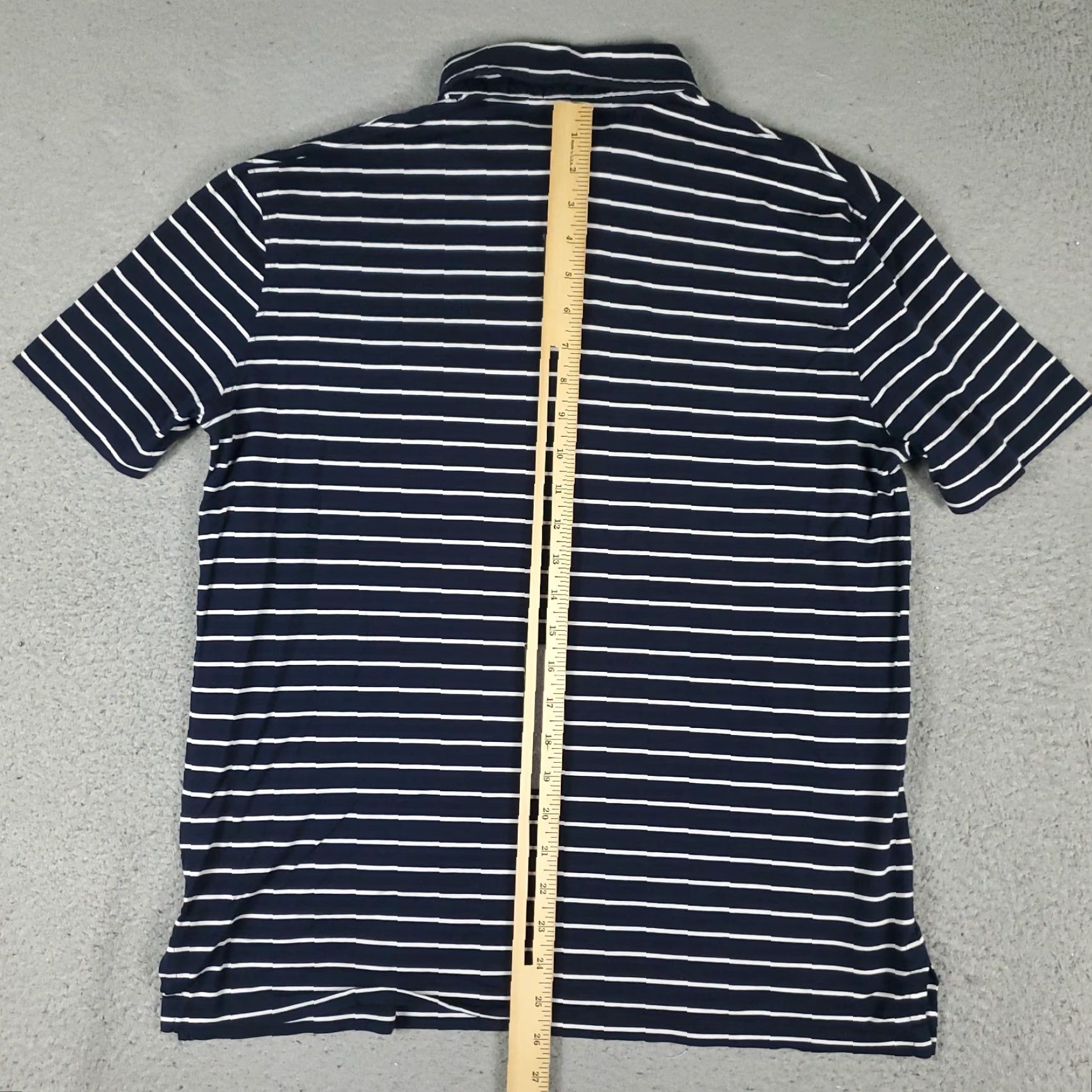 Ralph Lauren Ralph Lauren Polo Shirt Mens Large Blue Stripe Casual Short Sleeve Size US L / EU 52-54 / 3 - 3 Thumbnail