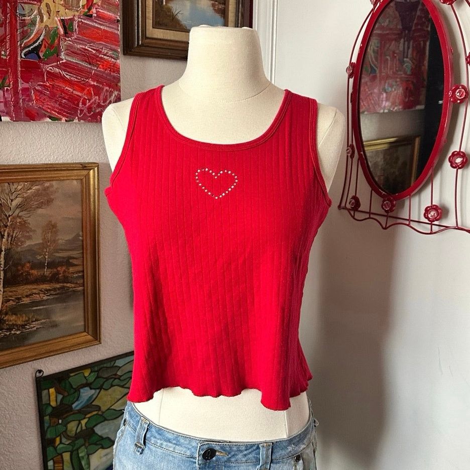 Other no boundaries red heart tank top Size XL / US 12-14 / IT 48-50 - 1 Thumbnail