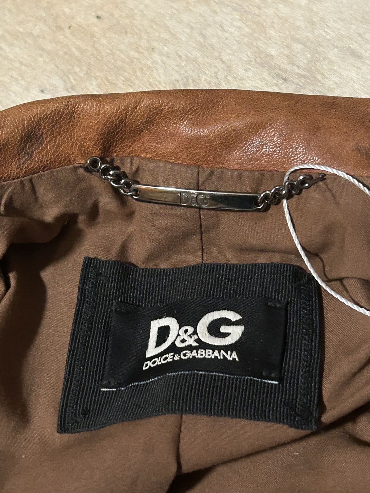 Dolce & Gabbana Vintage Dolce and Gabbana Leather Jacket Size M / US 6-8 / IT 42-44 - 2 Thumbnail