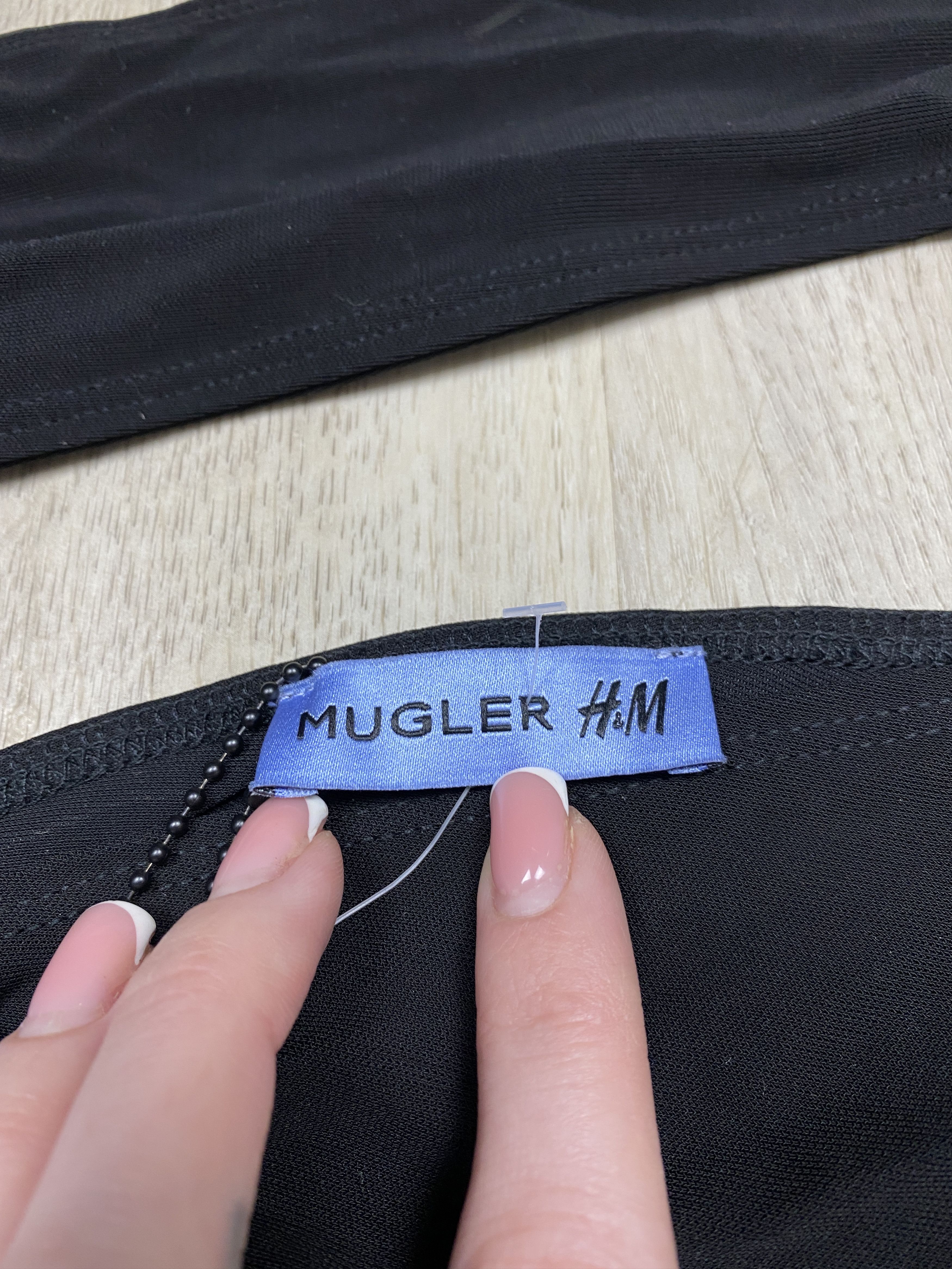 H&M H&M HM X MUGLER Knot Detail One Shoulder Dress Size XL / US 12-14 / IT 48-50 - 8 Thumbnail