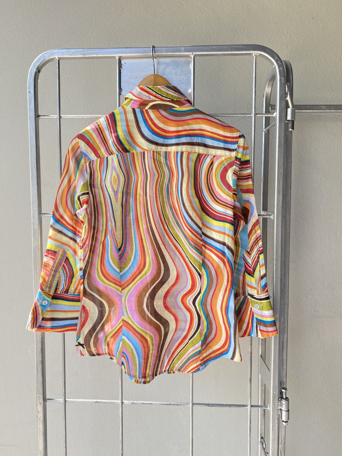 Paul Smith Paul Smith BLACK Multicolor Psychedelic Wave Shirt Size S / US 4 / IT 40 - 2 Thumbnail