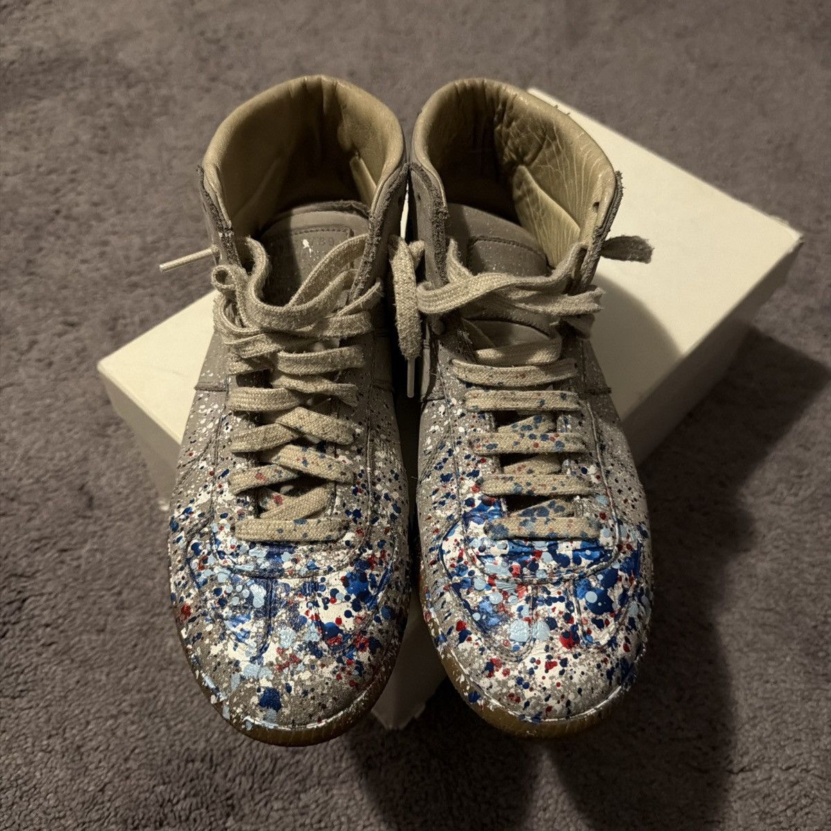 Maison Margiela Maison margiela paint splatter gats size 40 Size US 7 / EU 40 - 4 Thumbnail