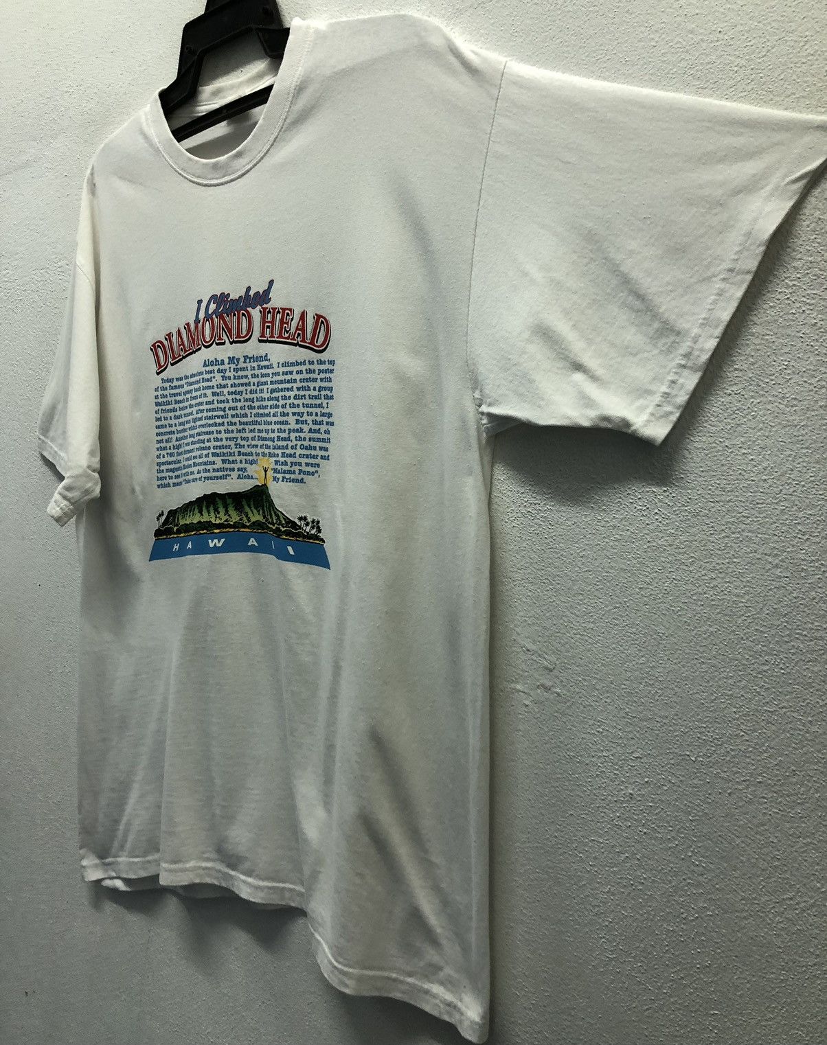 Vintage Vintage I Climbed Diamond Head Aloha My Friend Hawaii Tshirt Size US L / EU 52-54 / 3 - 5 Thumbnail