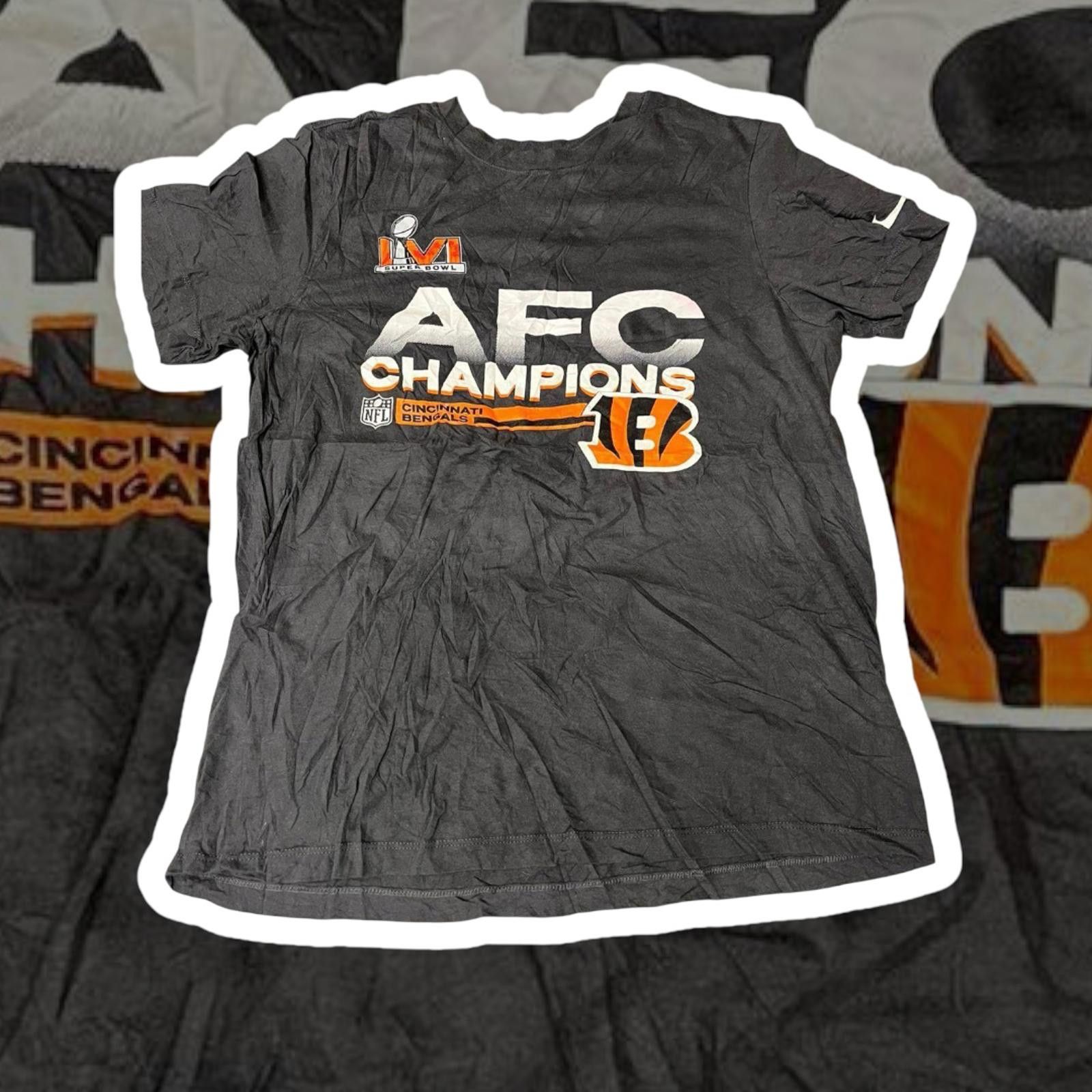 Nike Nike AFC Champions Cincinnati Bengals T-Shirt Size US M / EU 48-50 / 2 - 1 Thumbnail