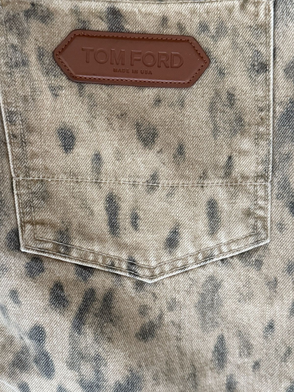 Tom Ford Tom Ford Natural Leopard Print Denim Size US 30 / EU 46 - 5 Thumbnail