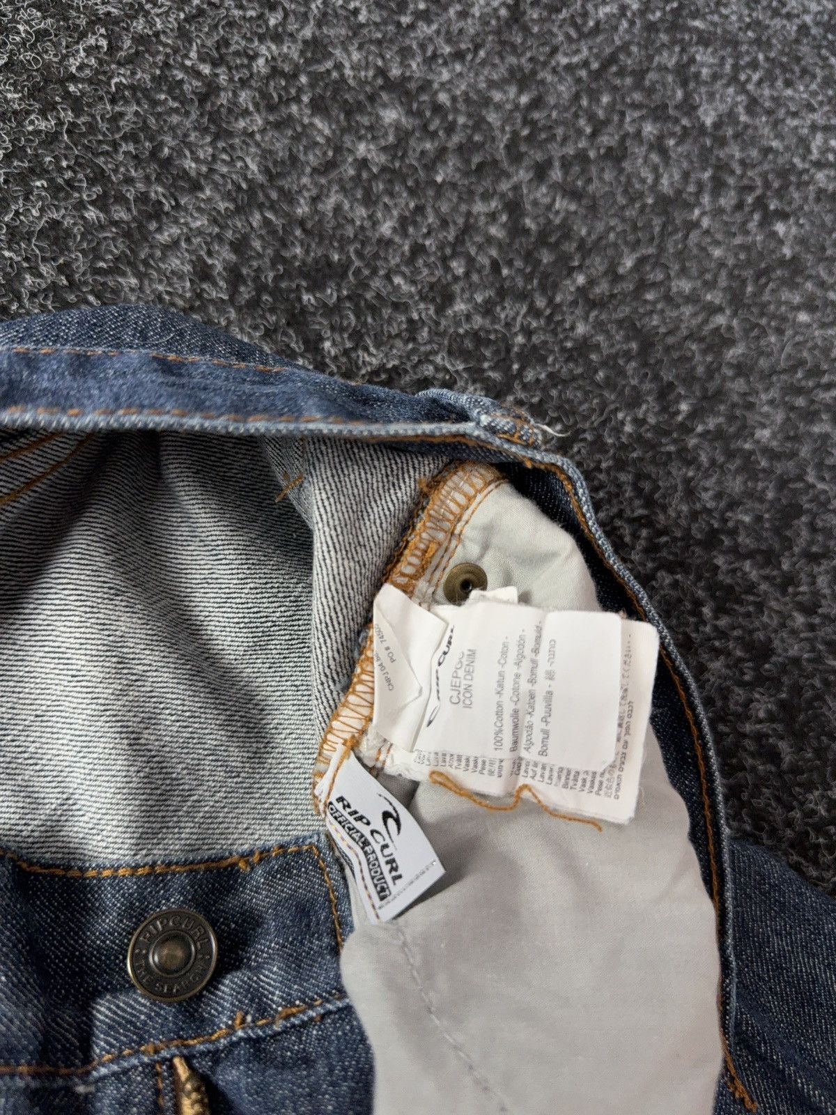 Rip Curl 00s Retro Rip Curl Regular Fit Jeans Y2K Surf Skate Style Size US 30 / EU 46 - 8 Thumbnail
