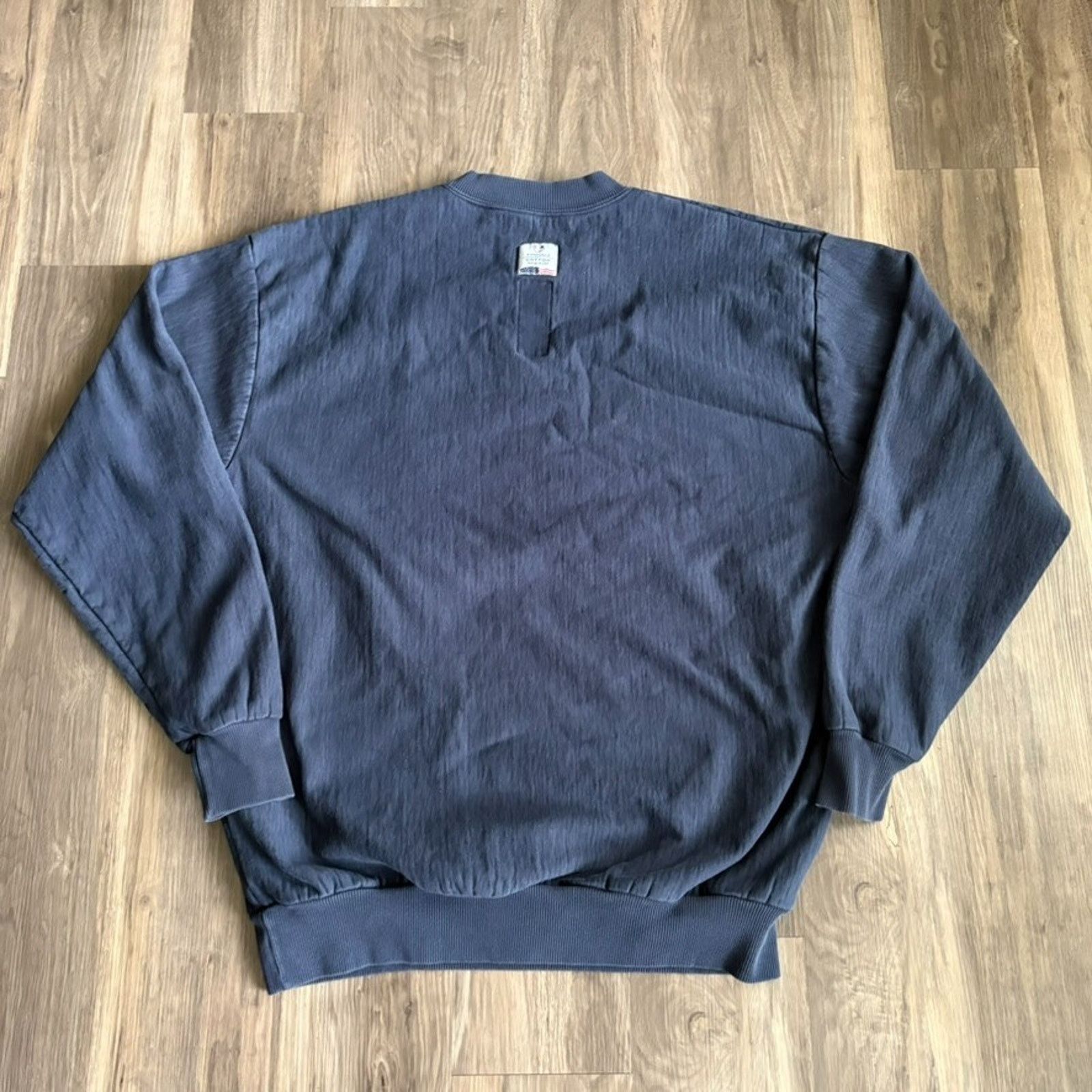 Vintage Tyndale FR Crewneck Sweatshirt Size XL Navy Pullover Size US XL / EU 56 / 4 - 5 Thumbnail