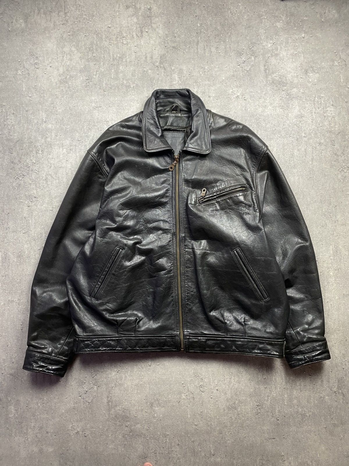 Japanese Brand Leather jacket AM-1 military streetwear vintage USA army y2k Size US XXL / EU 58 / 5 - 1 Thumbnail