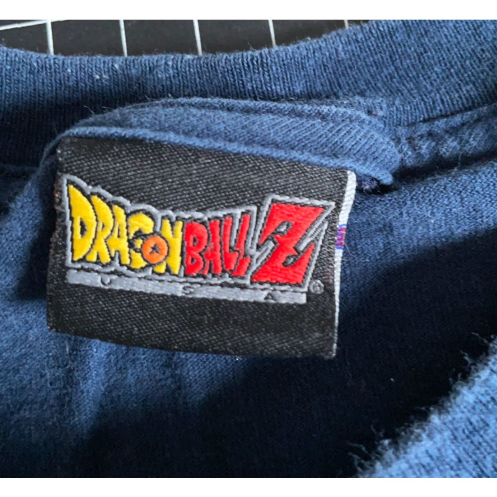 VINTAGE Dragon Ball Z T-Shirt Men's XL Dark Blue Double-Sided Print Anime 2000s Graphic
