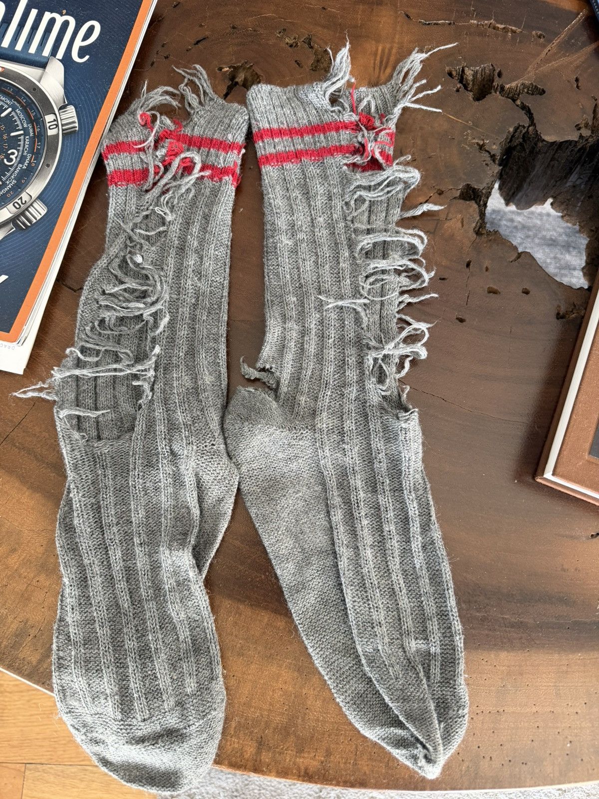 Maison Margiela Maison margiela ripped socks runway Size ONE SIZE - 1 Thumbnail